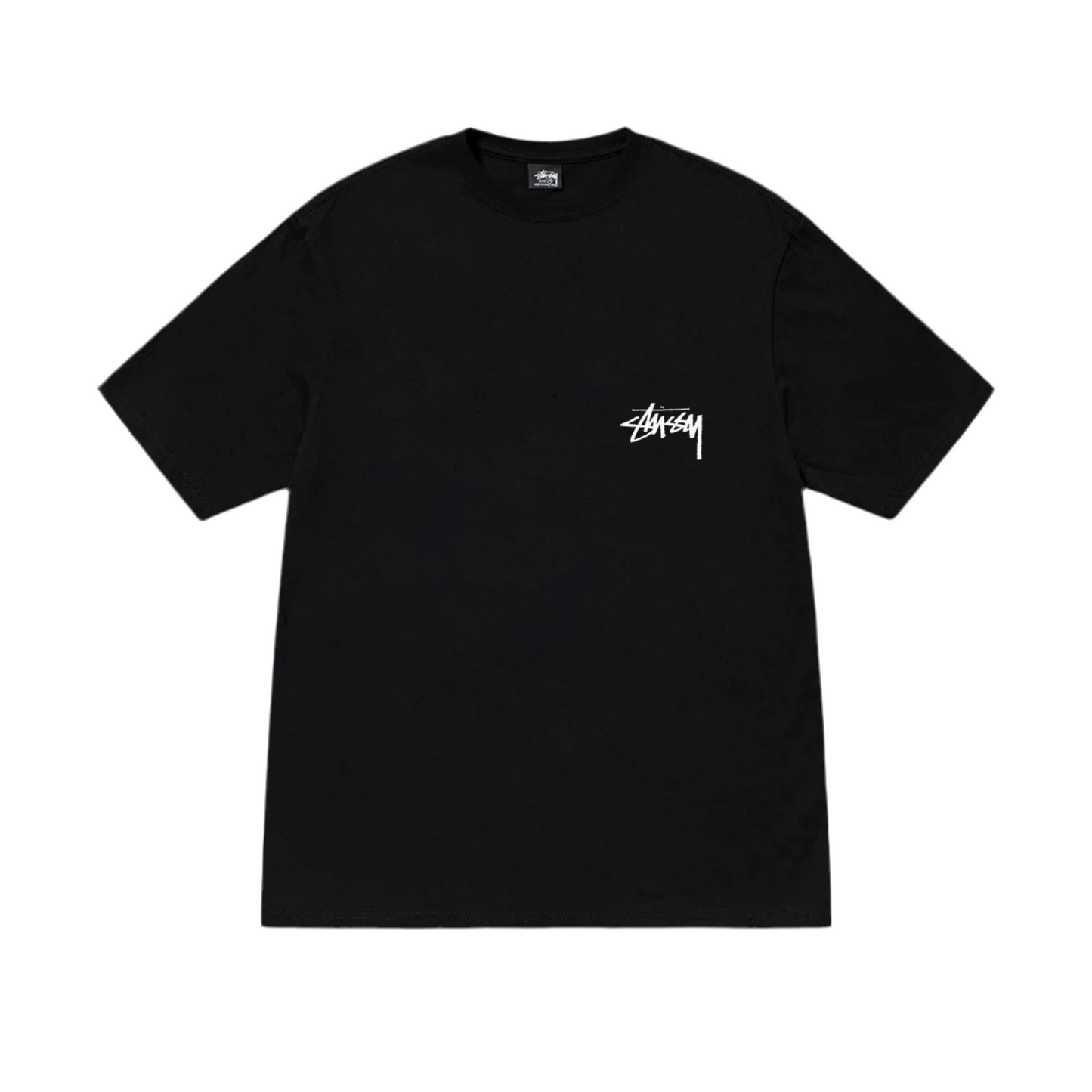 Stussy stock dog T-shirt black