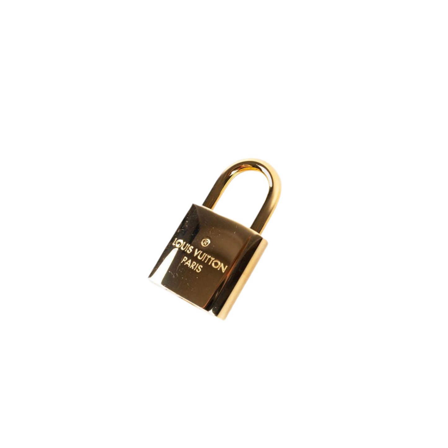 Luis Vuitton Gold Padlock mini lock