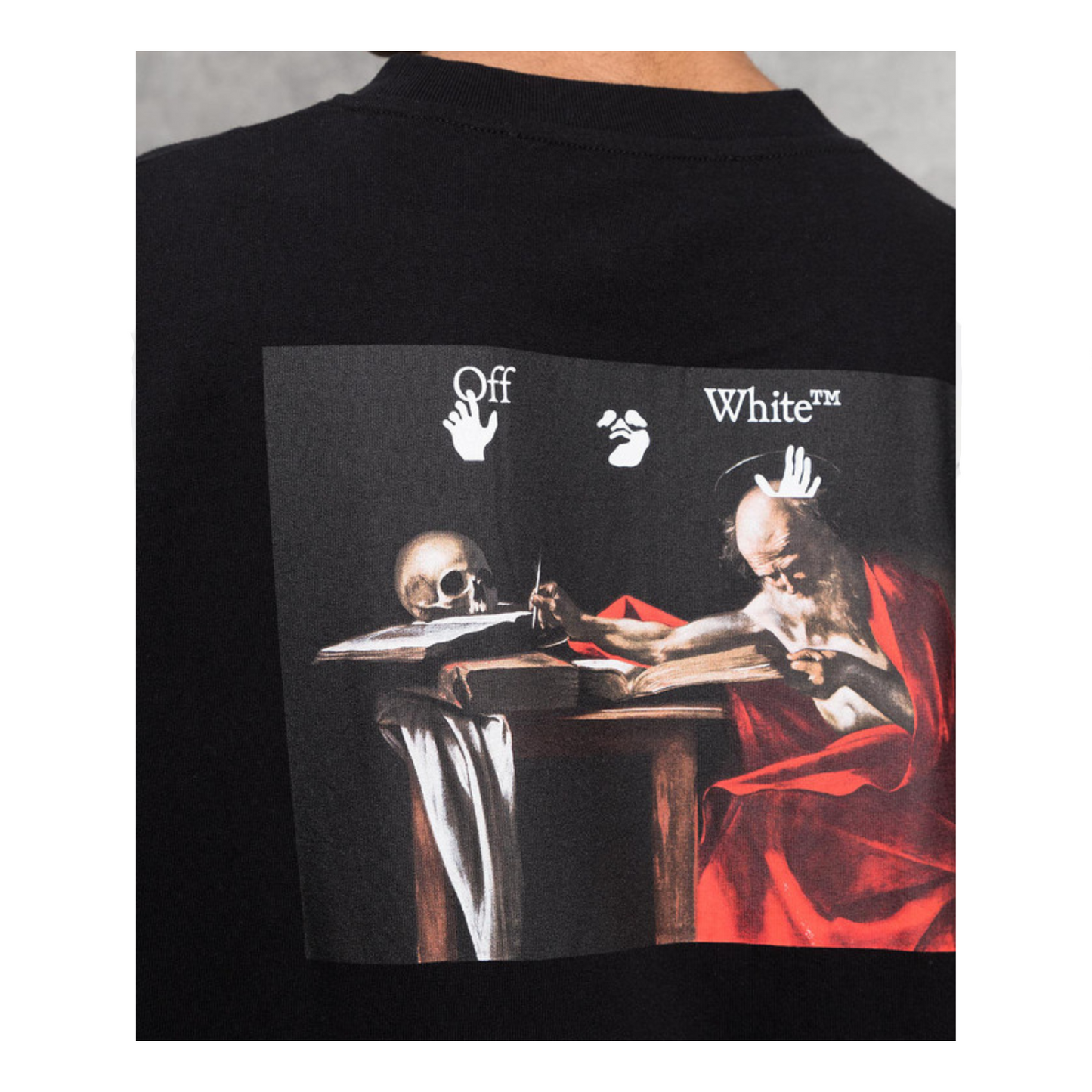 Off-White Black t-shirt with a Caravaggio print