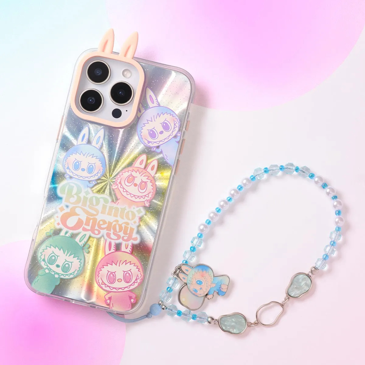 Pop Mart Labubu The Monsters Big into Energy Series Phone Charm Sealed Case