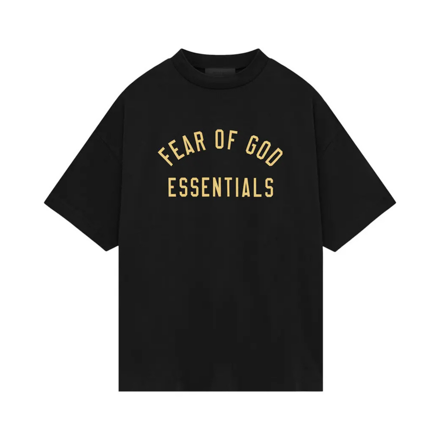 Μαύρο μπλουζάκι Fear of God Essentials (Oversized)