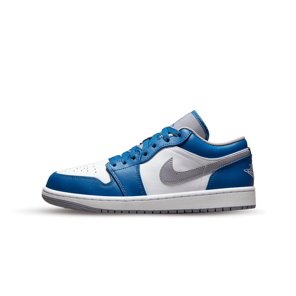 Air Jordan 1 Low True Blue Cement