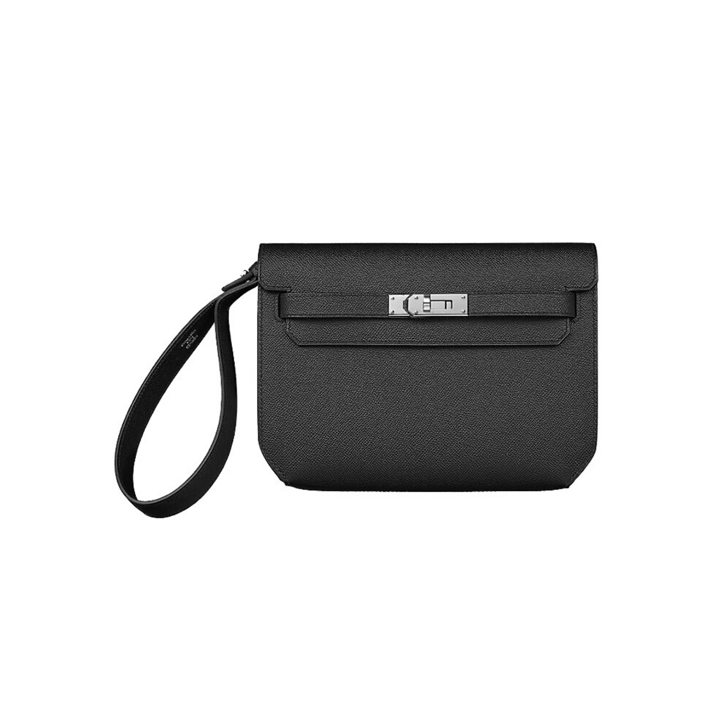 Hermes Pochette Grey Iwth Silver tone Hardware