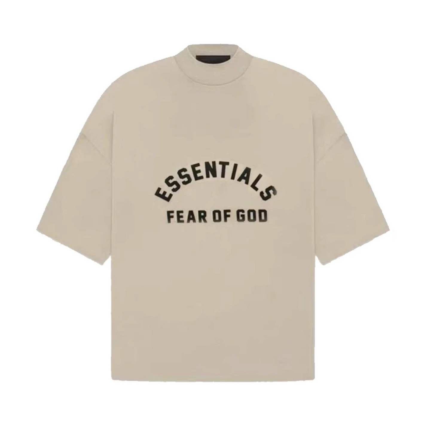 Fear of God Essentials Tee 'Black Dusty Beige' Dubai Exclusive