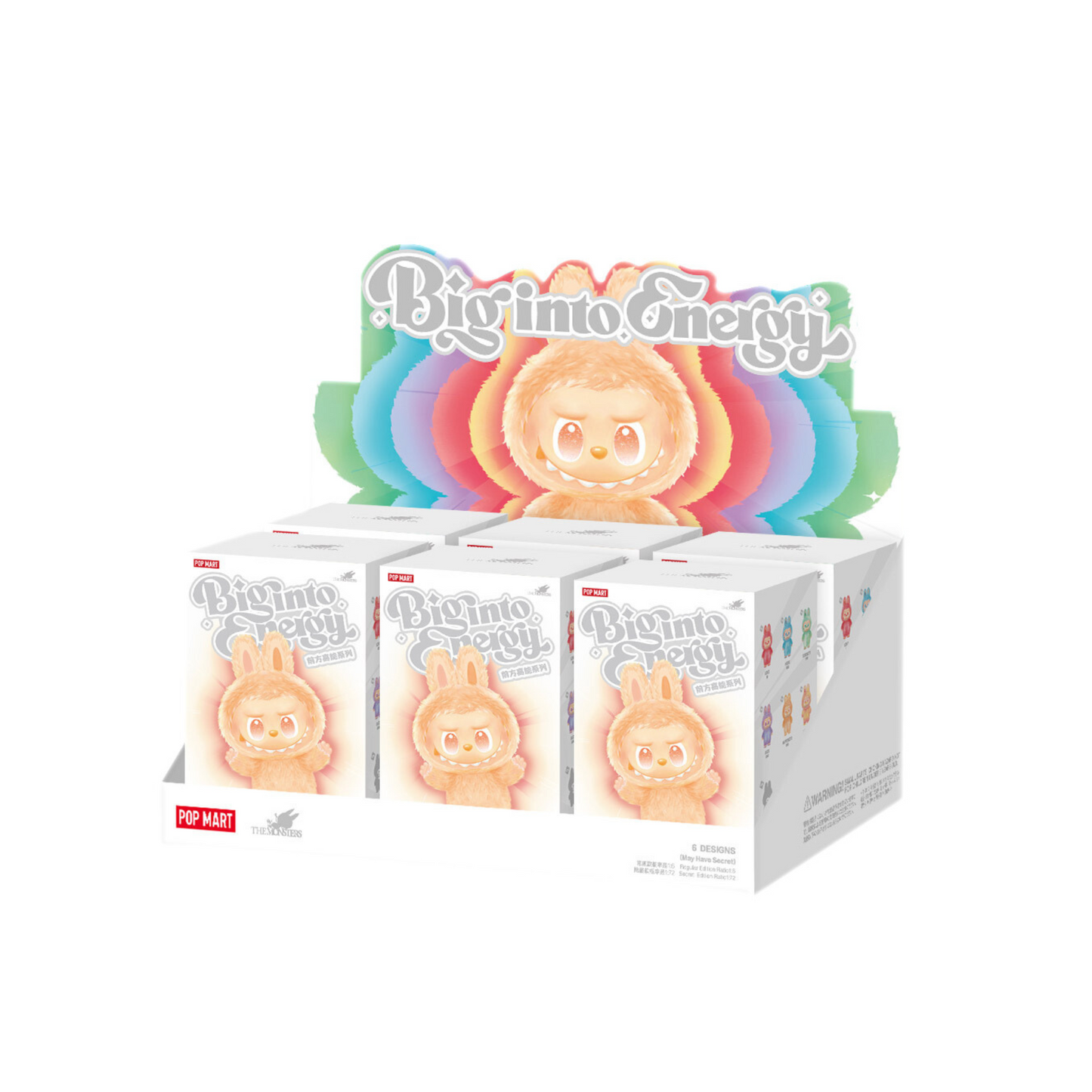 Labubu The Monsters Big into Energy Series-Vinyl Plush Pendant Blind Box (6 Blind Boxes)