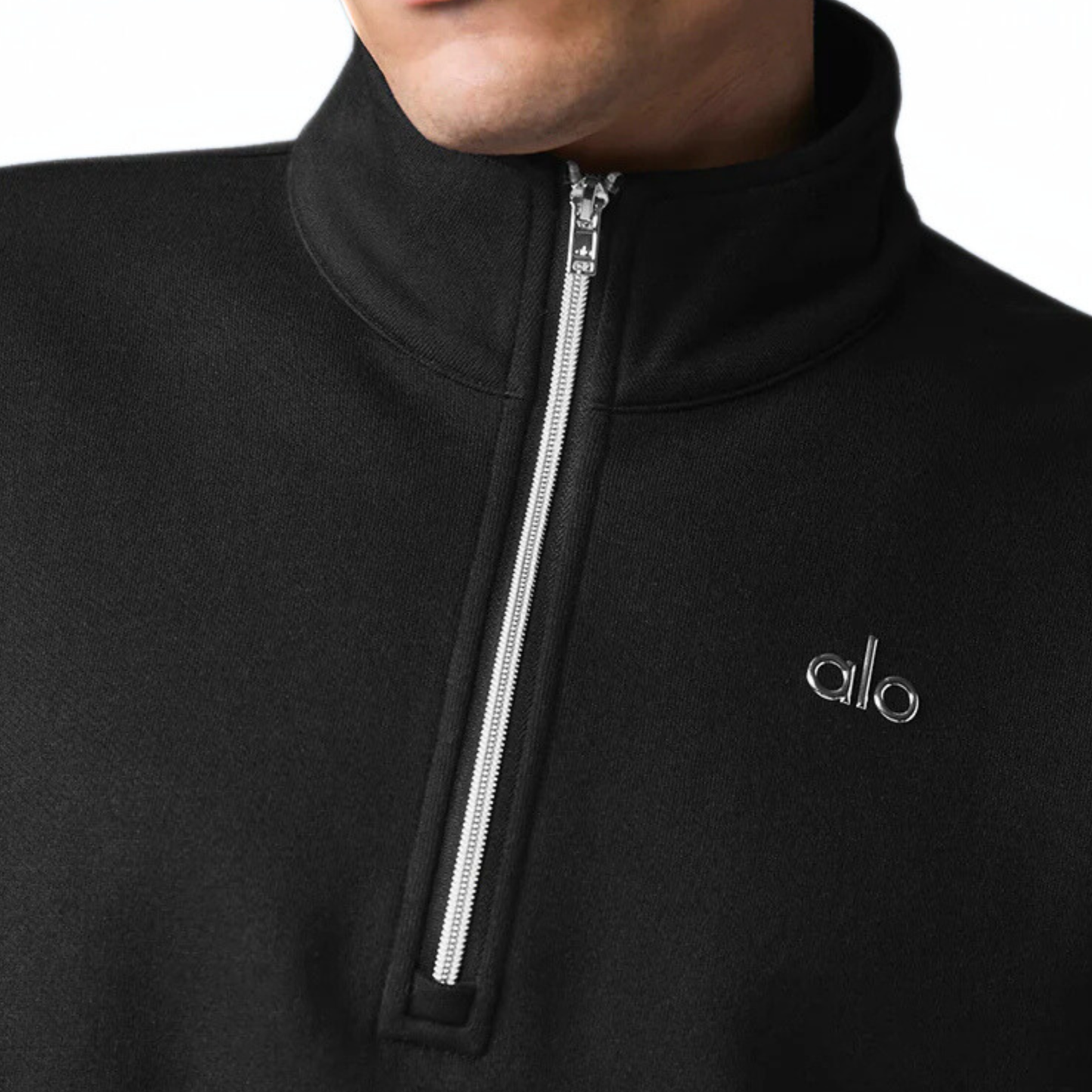 Alo Accolade 1/4 Zip Pullover Black