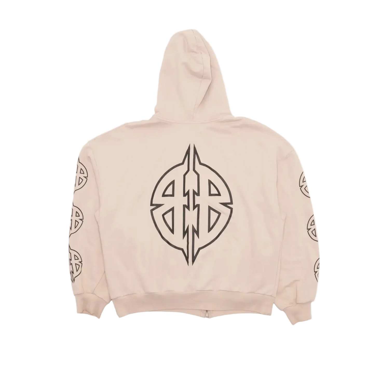 Balenciaga Metal BB Stencil Zip Up Hoodie