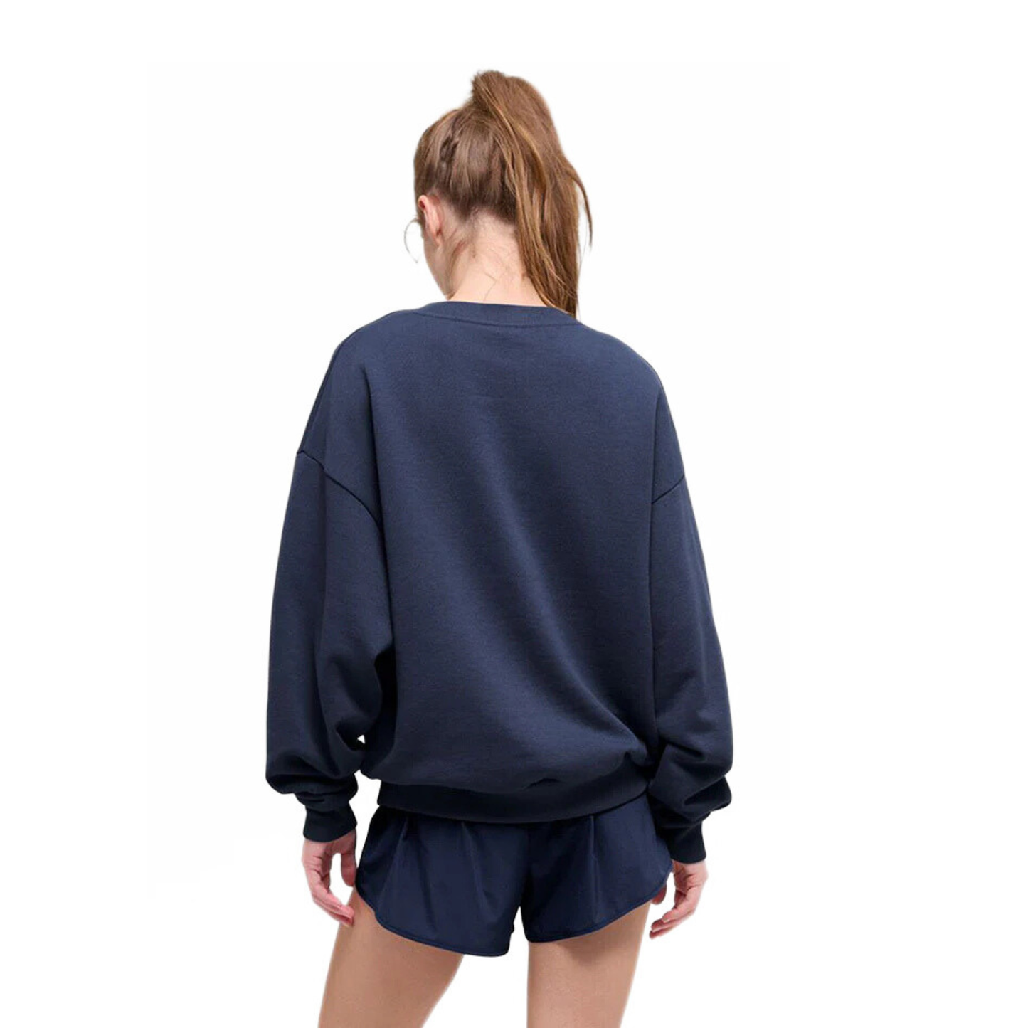 Alo Accolade Crew Neck Pullover Navy