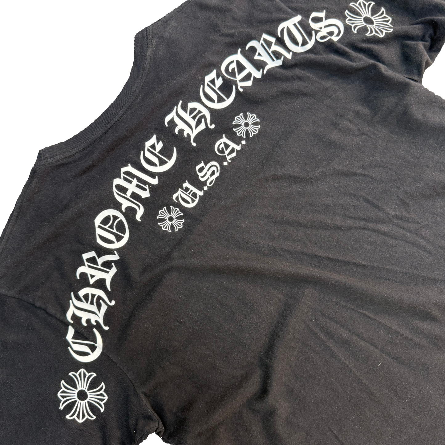 Chrome Hearts pocket logo USA short sleeve tshirt black