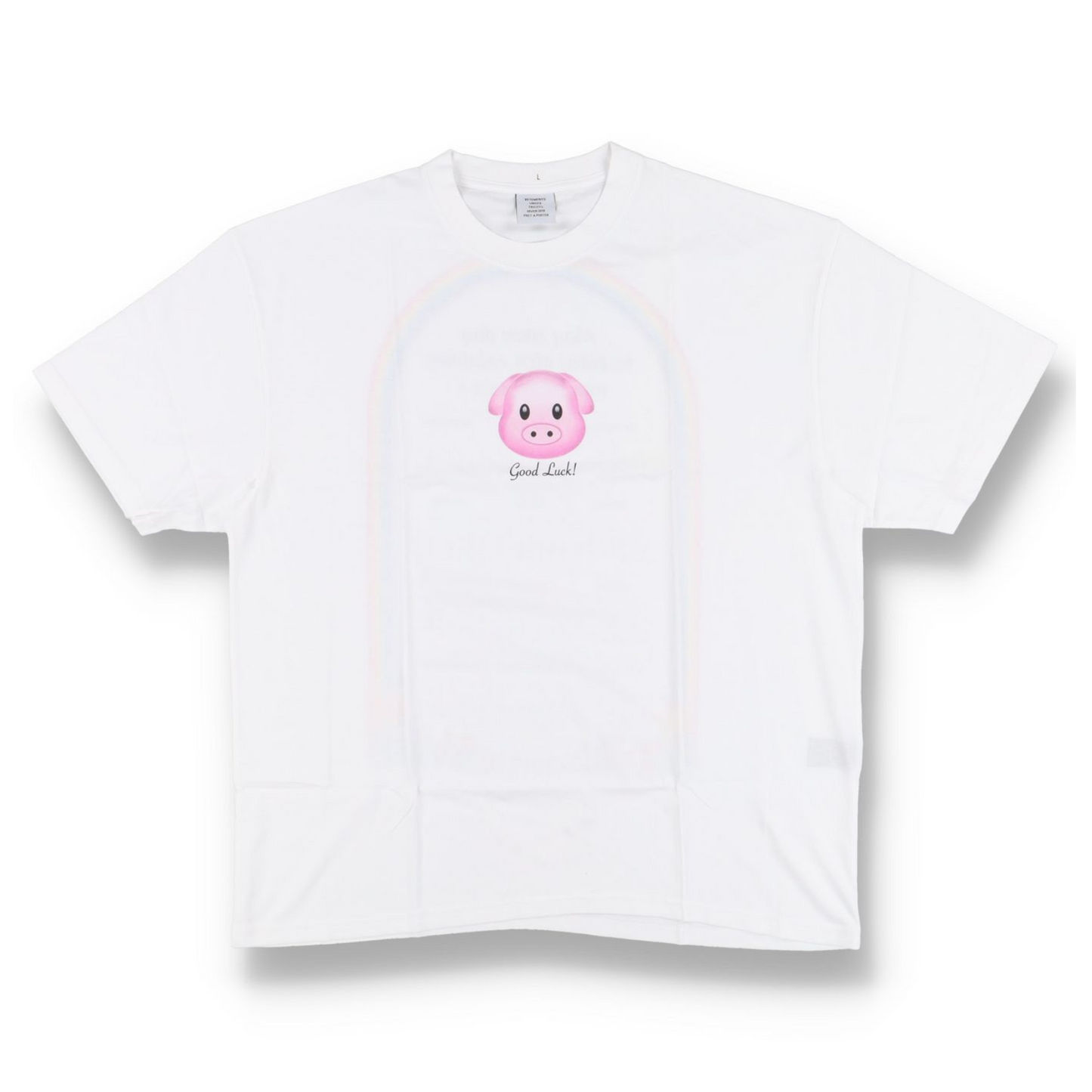 VETEMENTS "Good Luck Rainbow Calendar" Tee