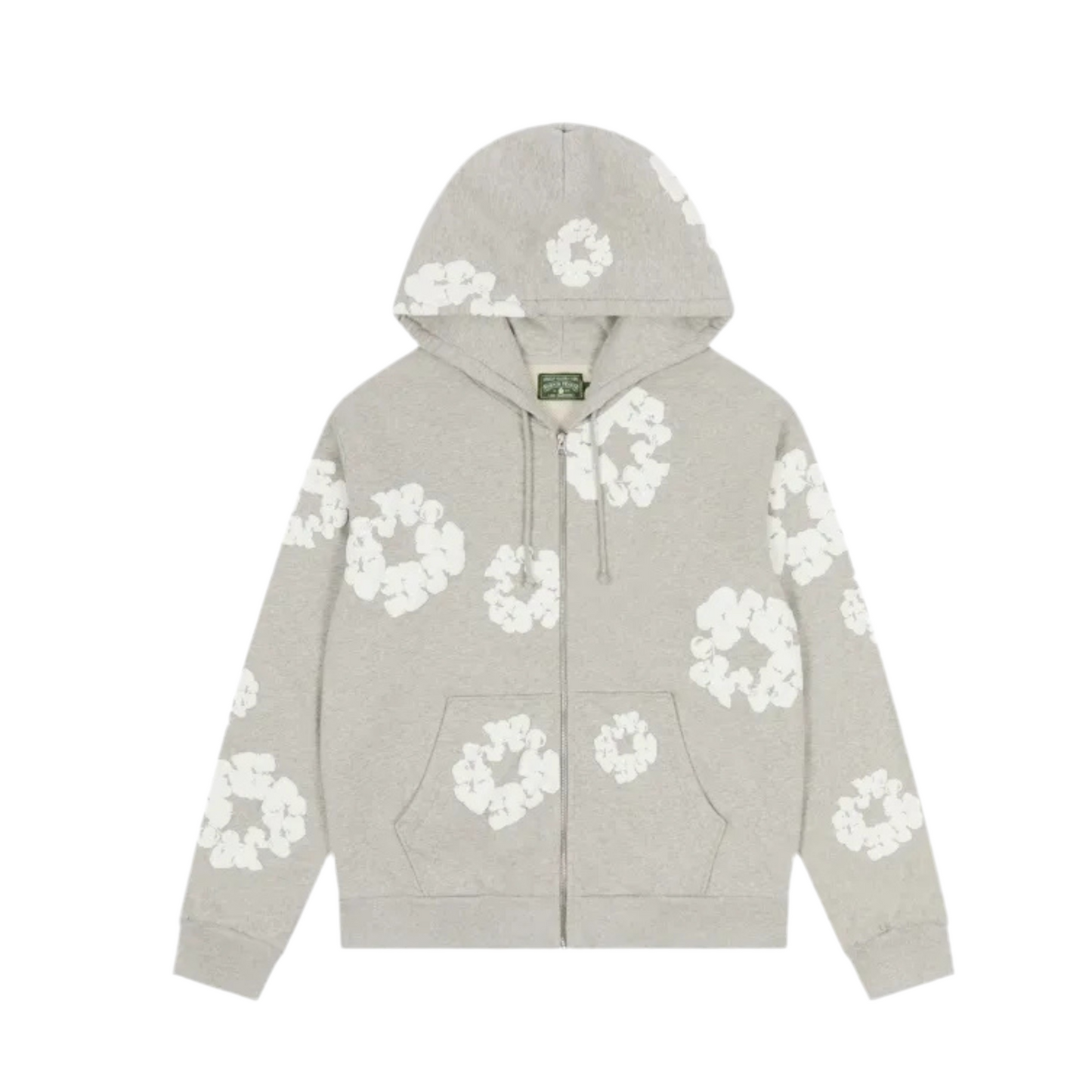 Denim Tears Zip Up Hoodie grey
