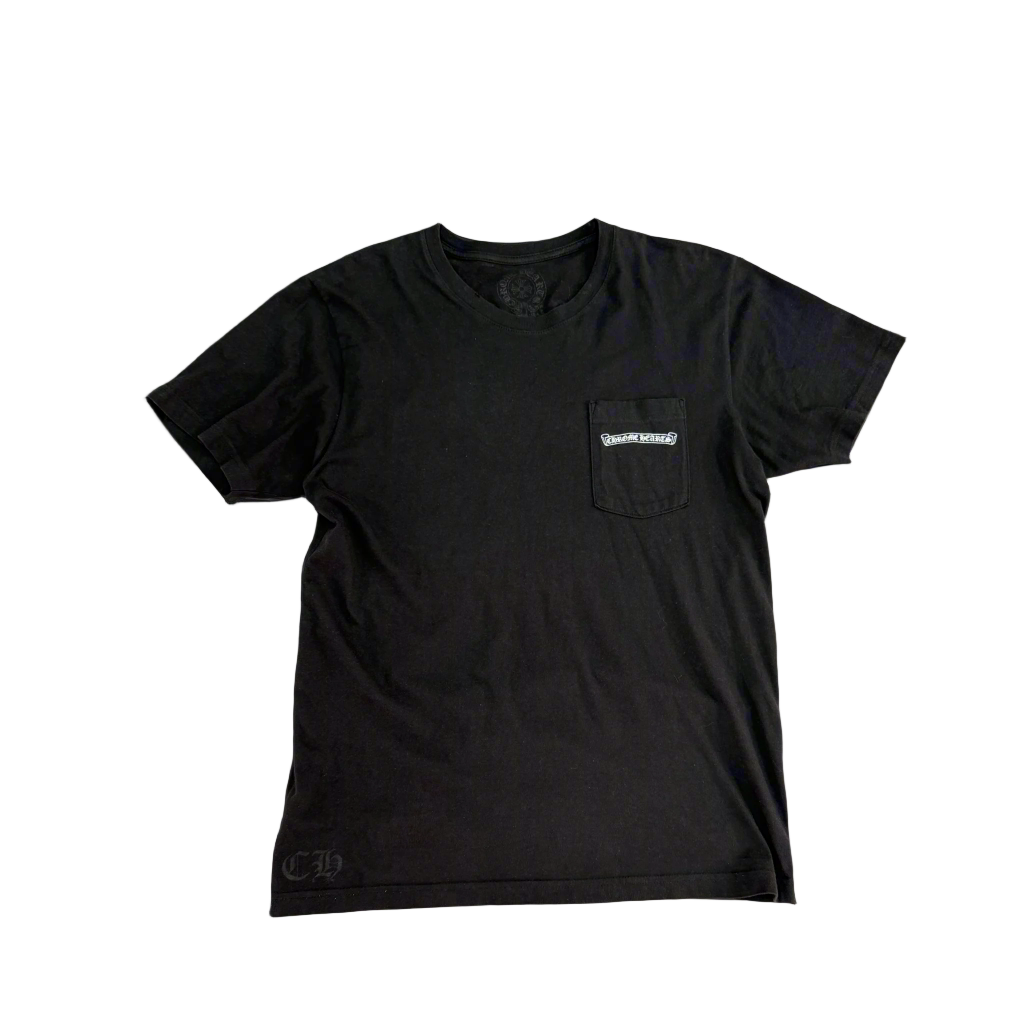 Chrome Hearts pocket logo USA short sleeve tshirt black