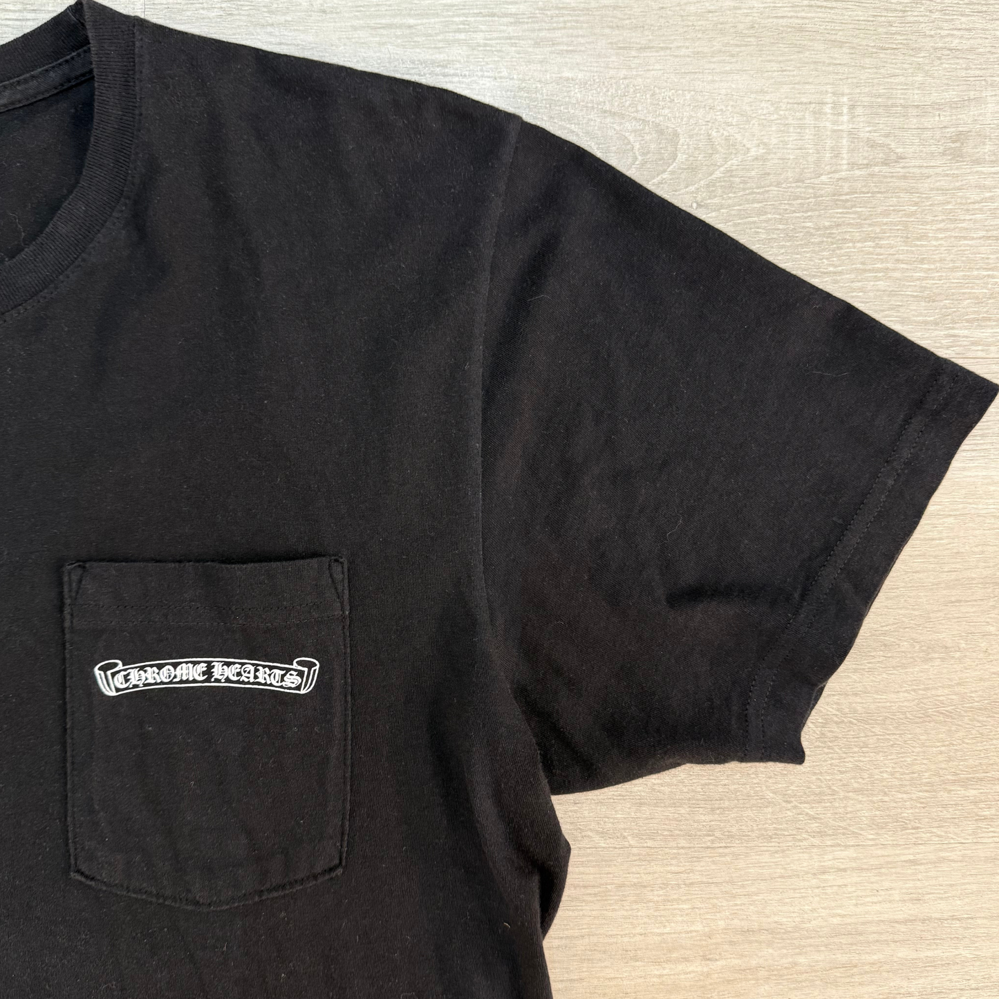 Chrome Hearts pocket logo USA short sleeve tshirt black