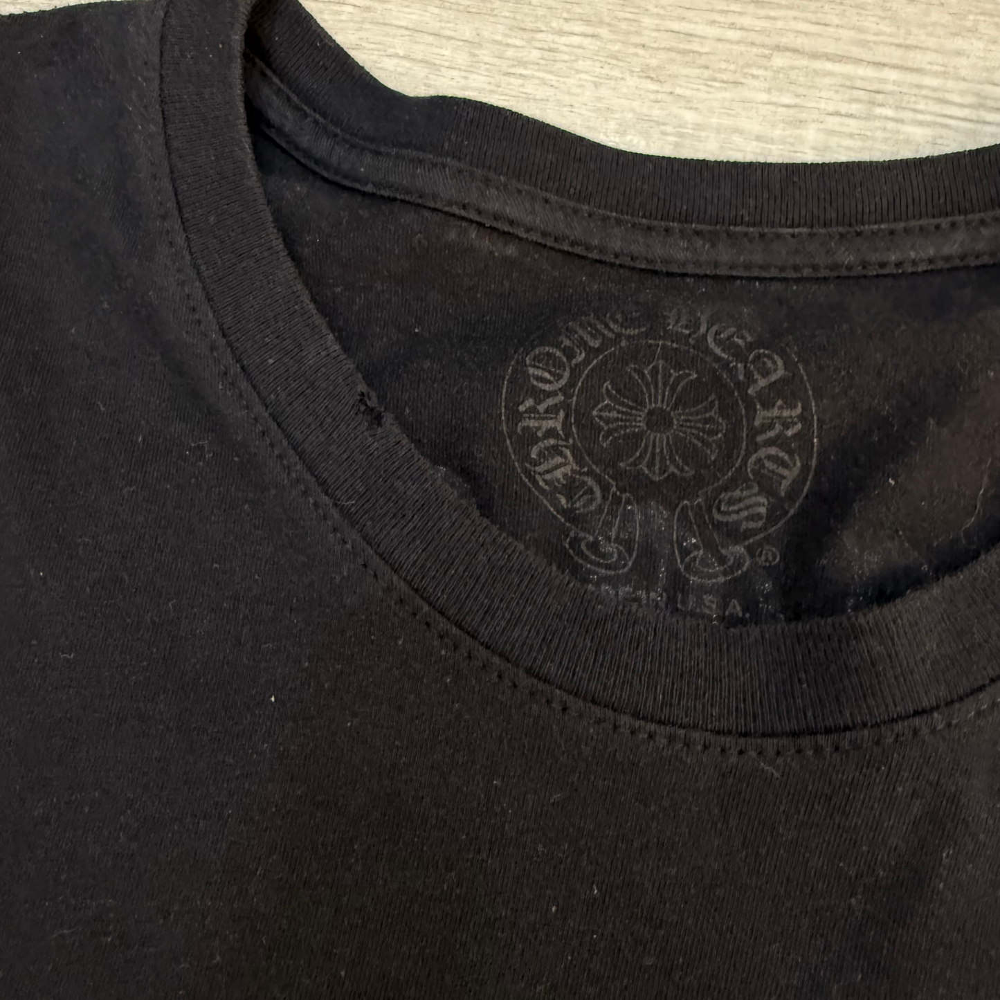 Chrome Hearts pocket logo USA short sleeve tshirt black