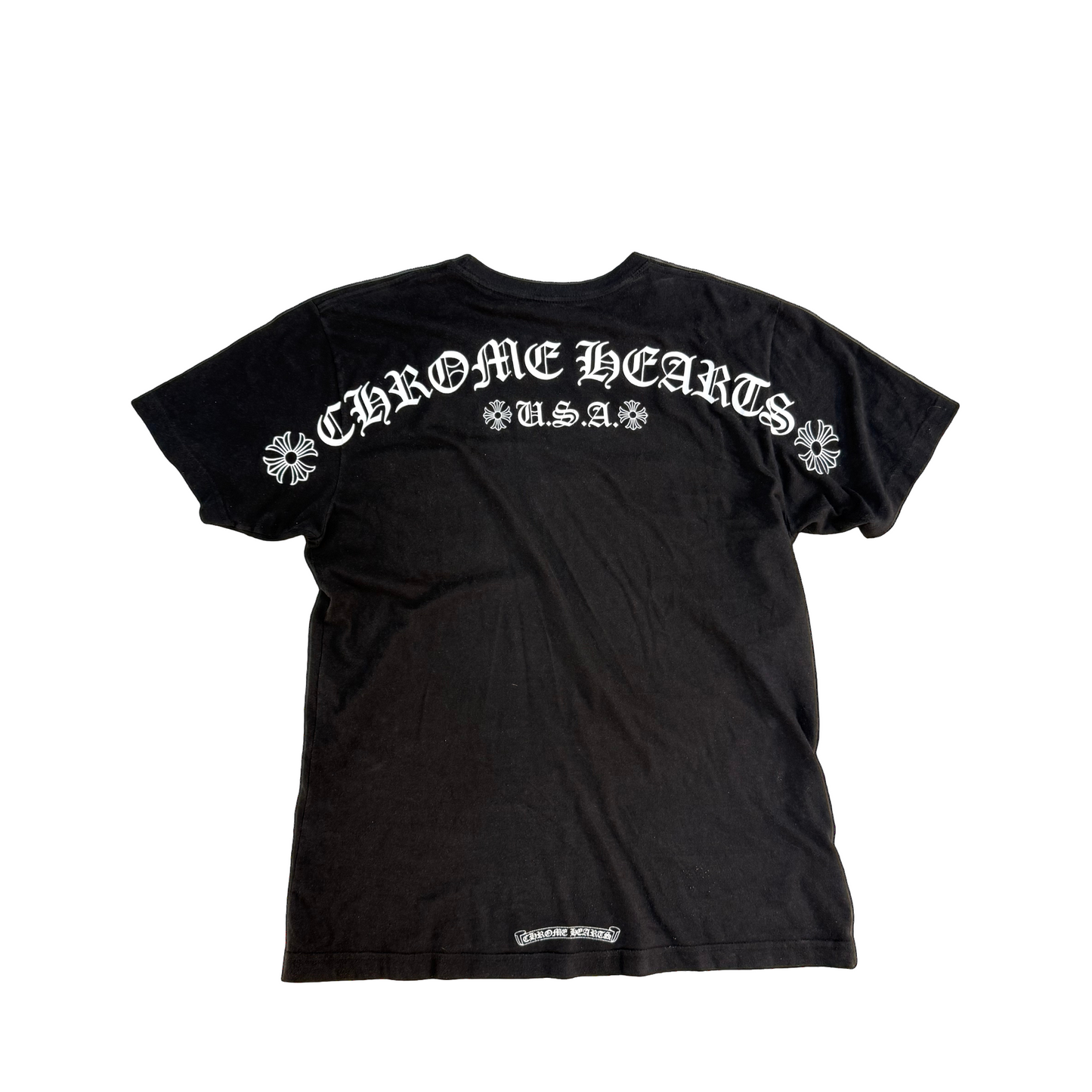 Chrome Hearts pocket logo USA short sleeve tshirt black