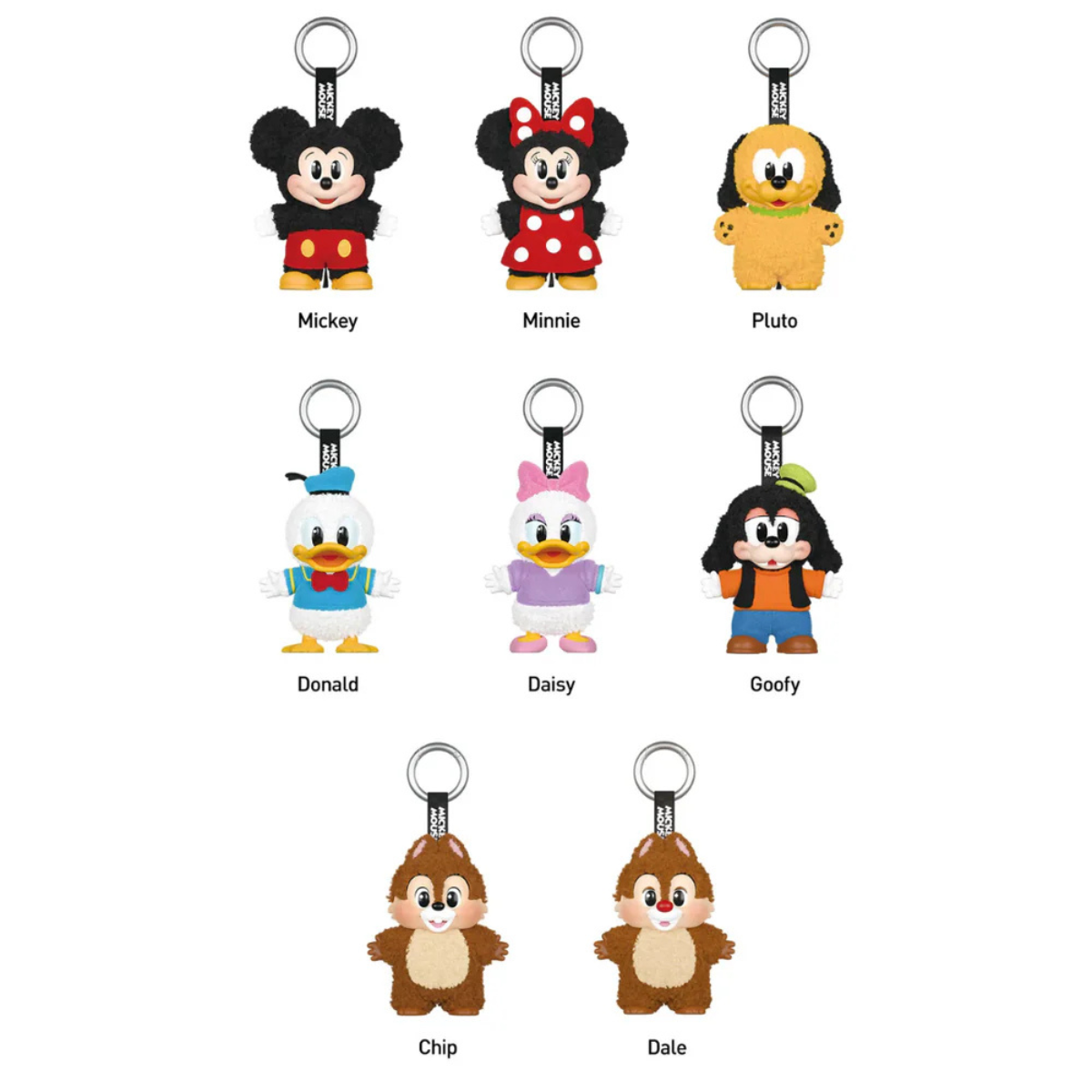 Pop Mart Disney Mickey Family Together Series Plush Keychain Sealed Case