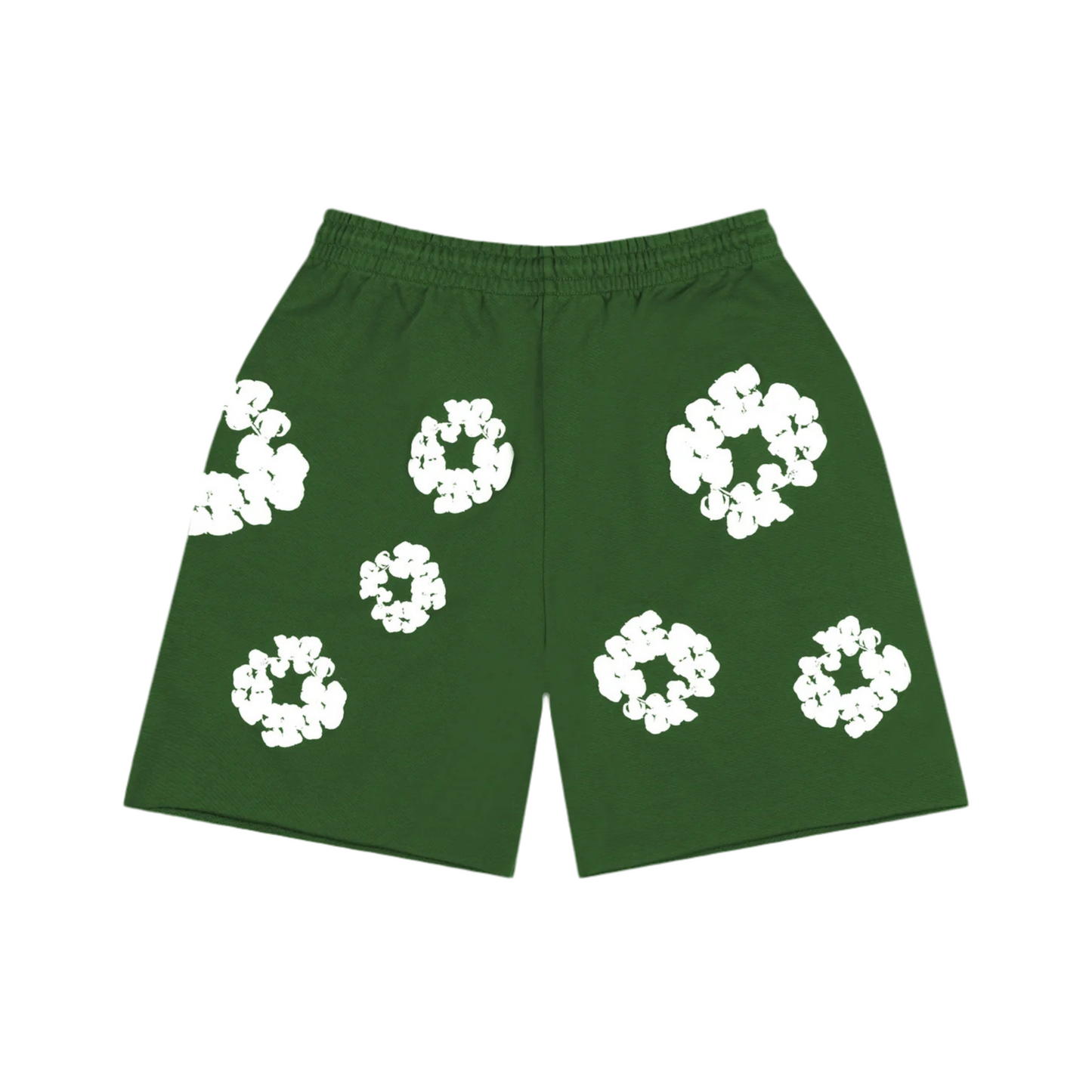 Denim Tears Mono Cotton Wreath Sweat Shorts green