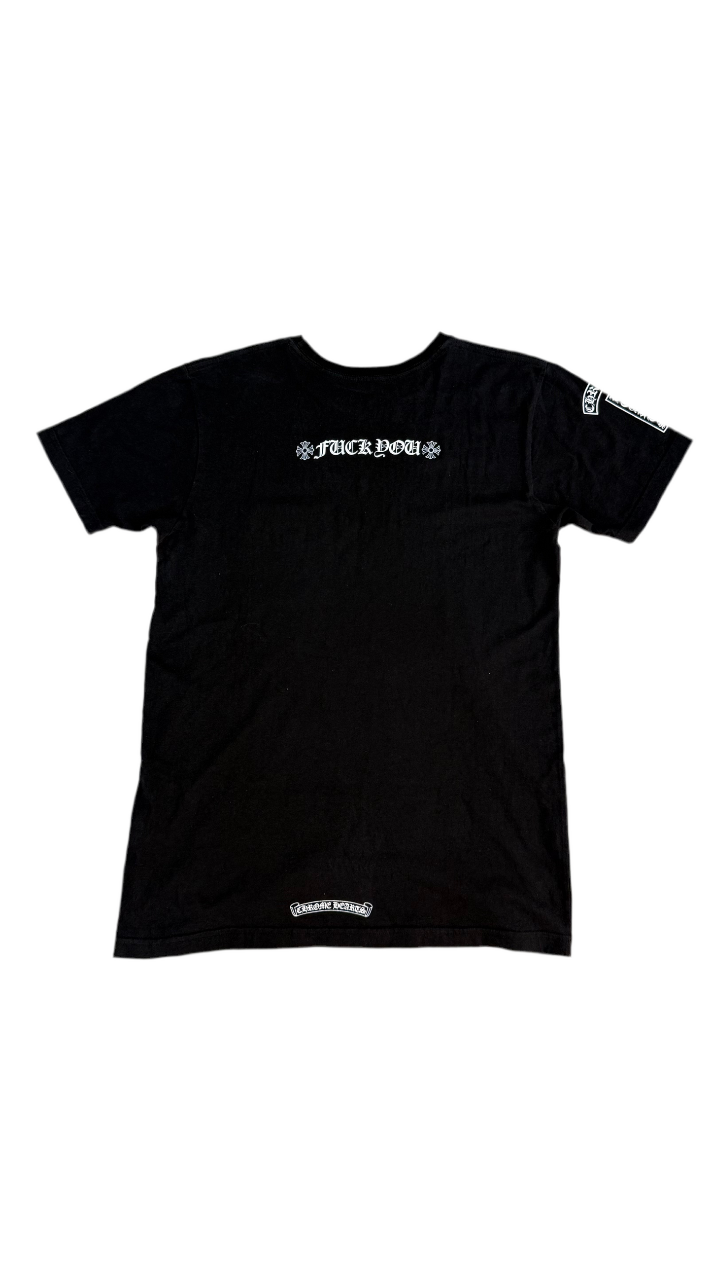 Chrome Hearts Black Tee "Fuck You"