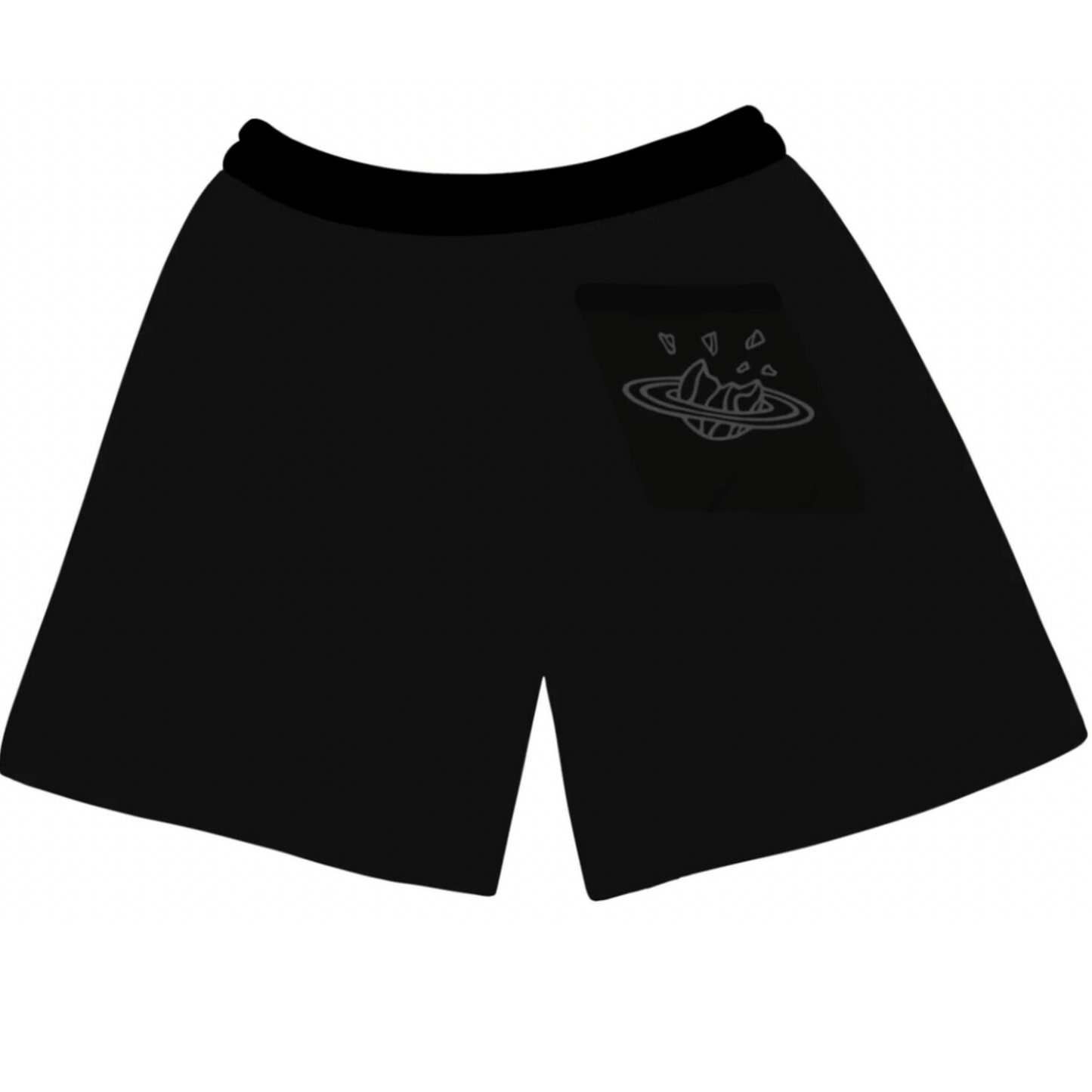 Broken planet shorts midnight black