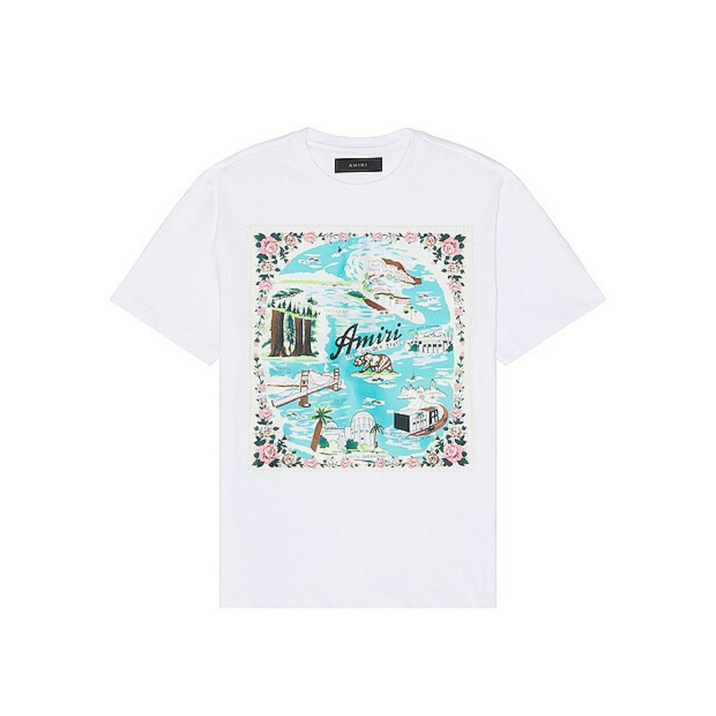 Amiri California Hawaiian T-shirt white