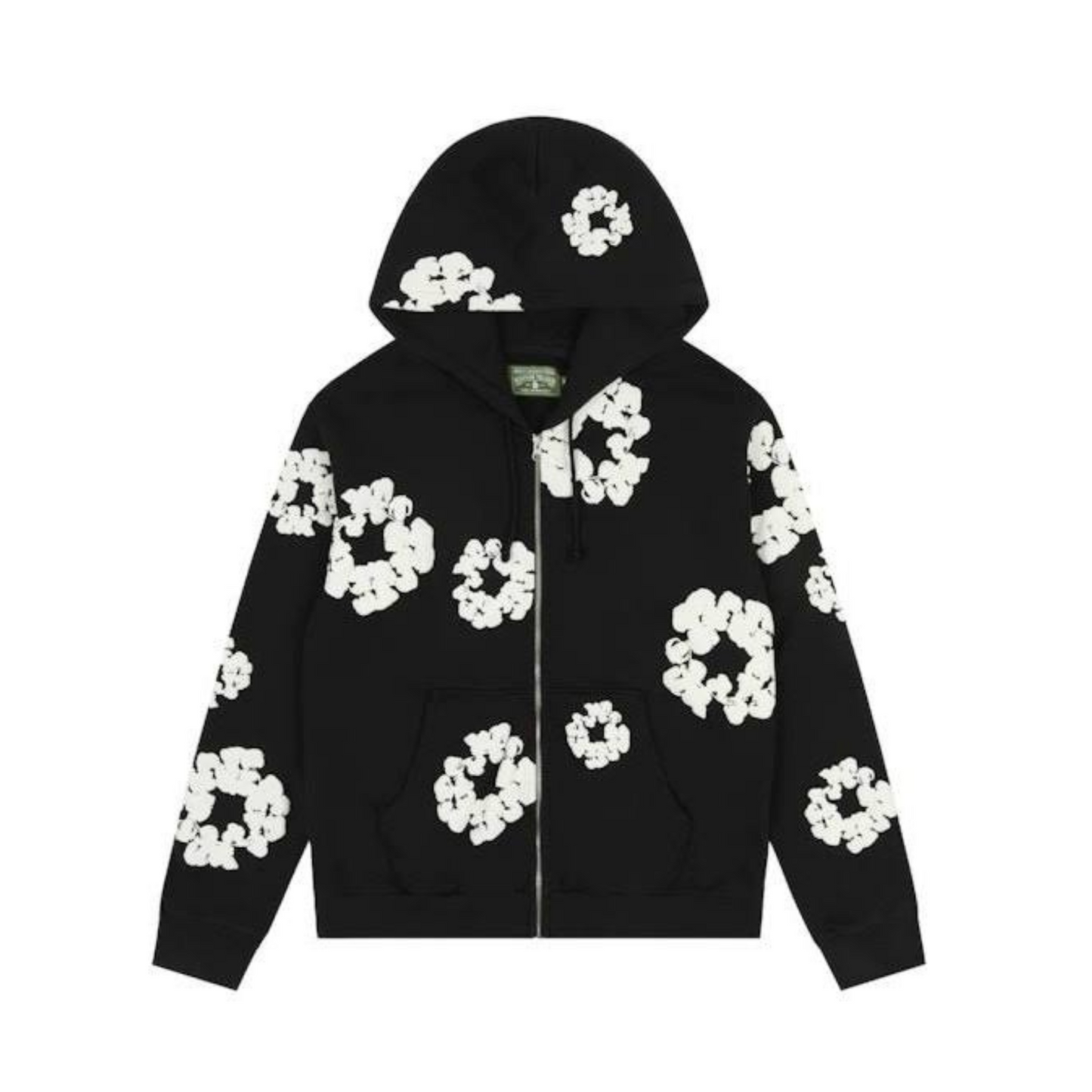Denim Tears Zip Up Hoodie black