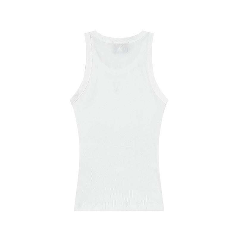 Ami de coeur tank top white