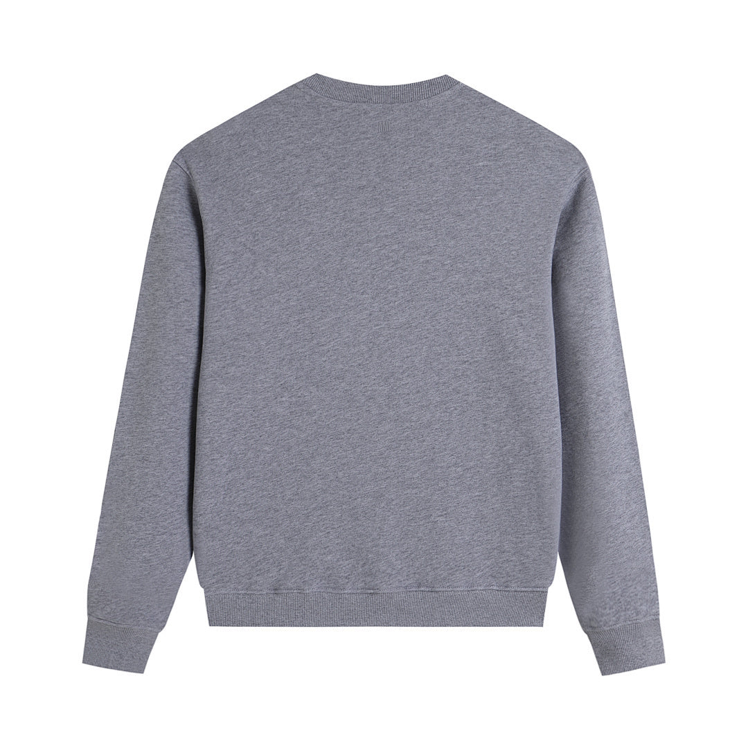 AMI Paris Ami de Coeur Logo Detailed Long Sleeved Sweatshirt