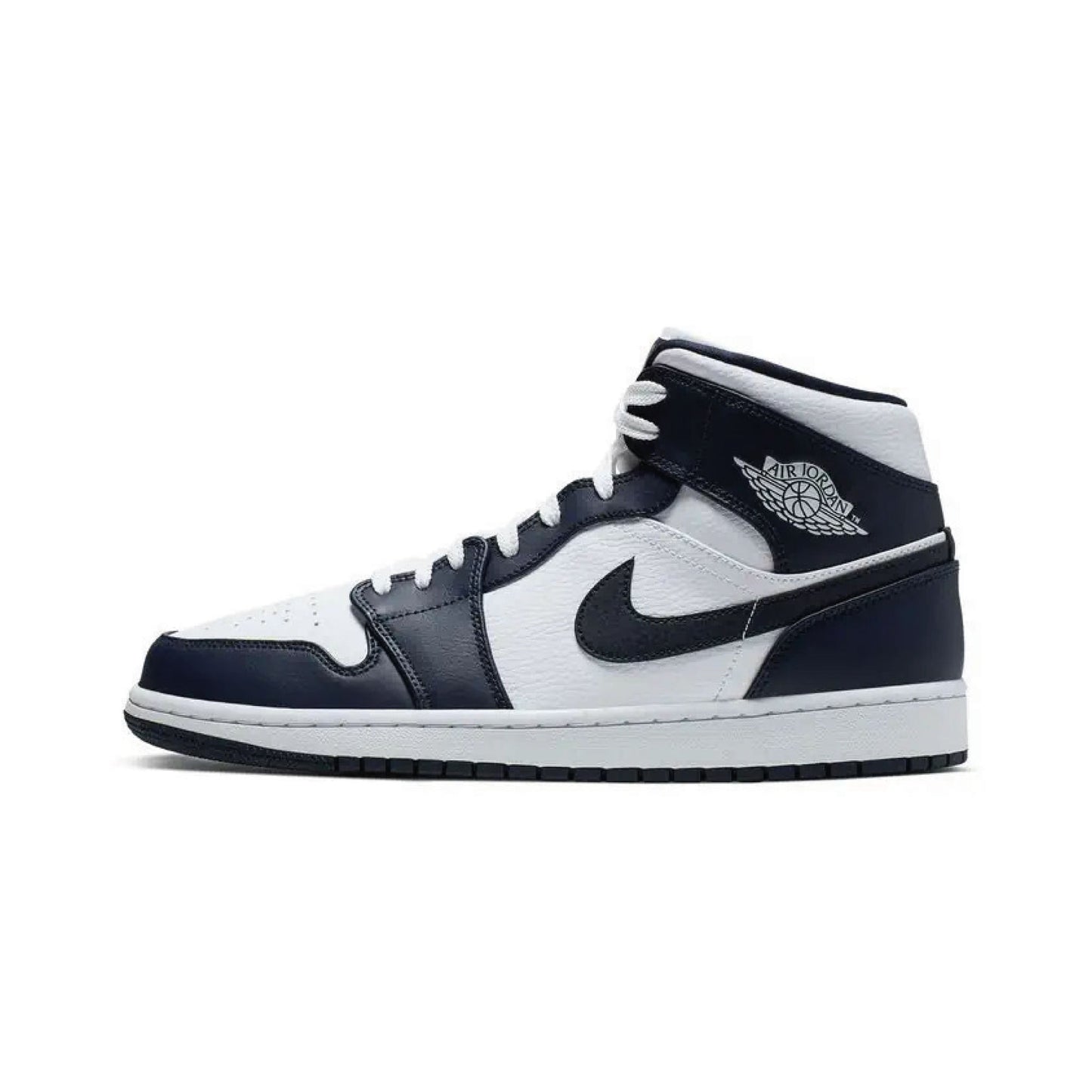 Jordan 1 Mid White Metallic Gold Obsidian