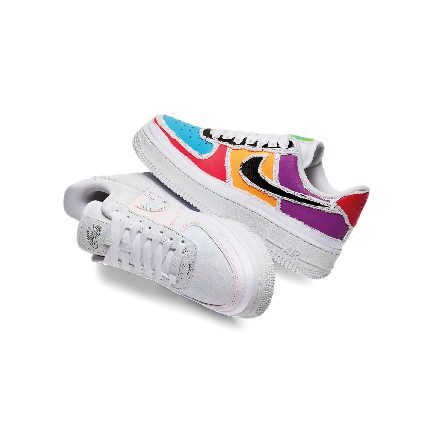 Nike Air Force 1 LX zbulon Swoosh të zi (W)