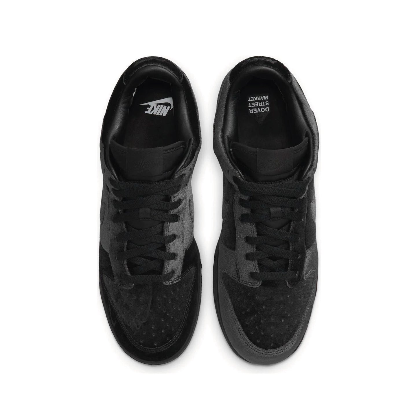 Nike Dunk Low Dover Street Market Velvet Triple Black