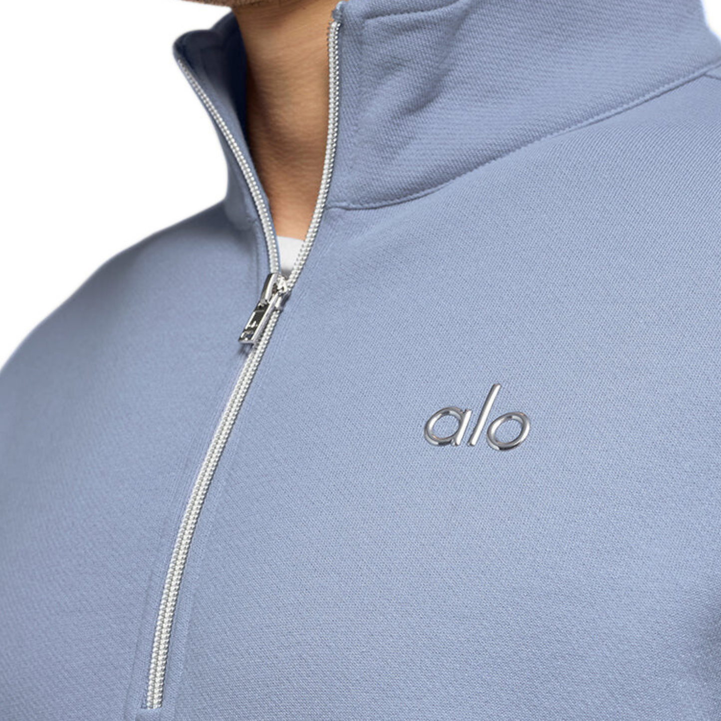 Alo Accolade 1/4 Zip Pullover Winter Frost
