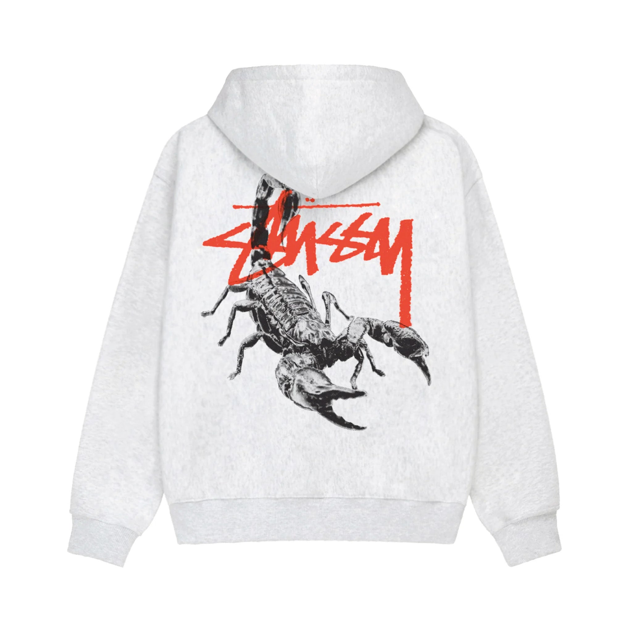 Stussy Scorpion Zip Hood 'Ash Heather'