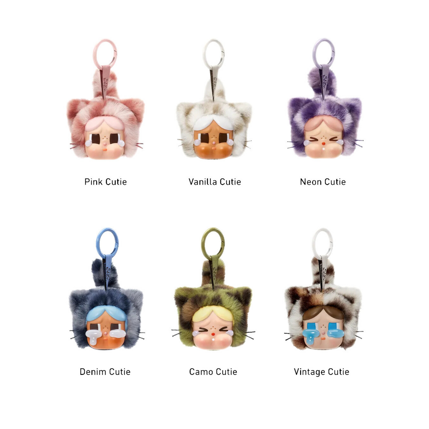 CRYBABY Wild but Cutie Series-Vinyl Plush Pendant Blind Box (6 Blind Boxes)