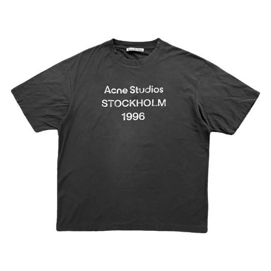 Acne Studios Logo Stockholm 1996 print T-Shirt
