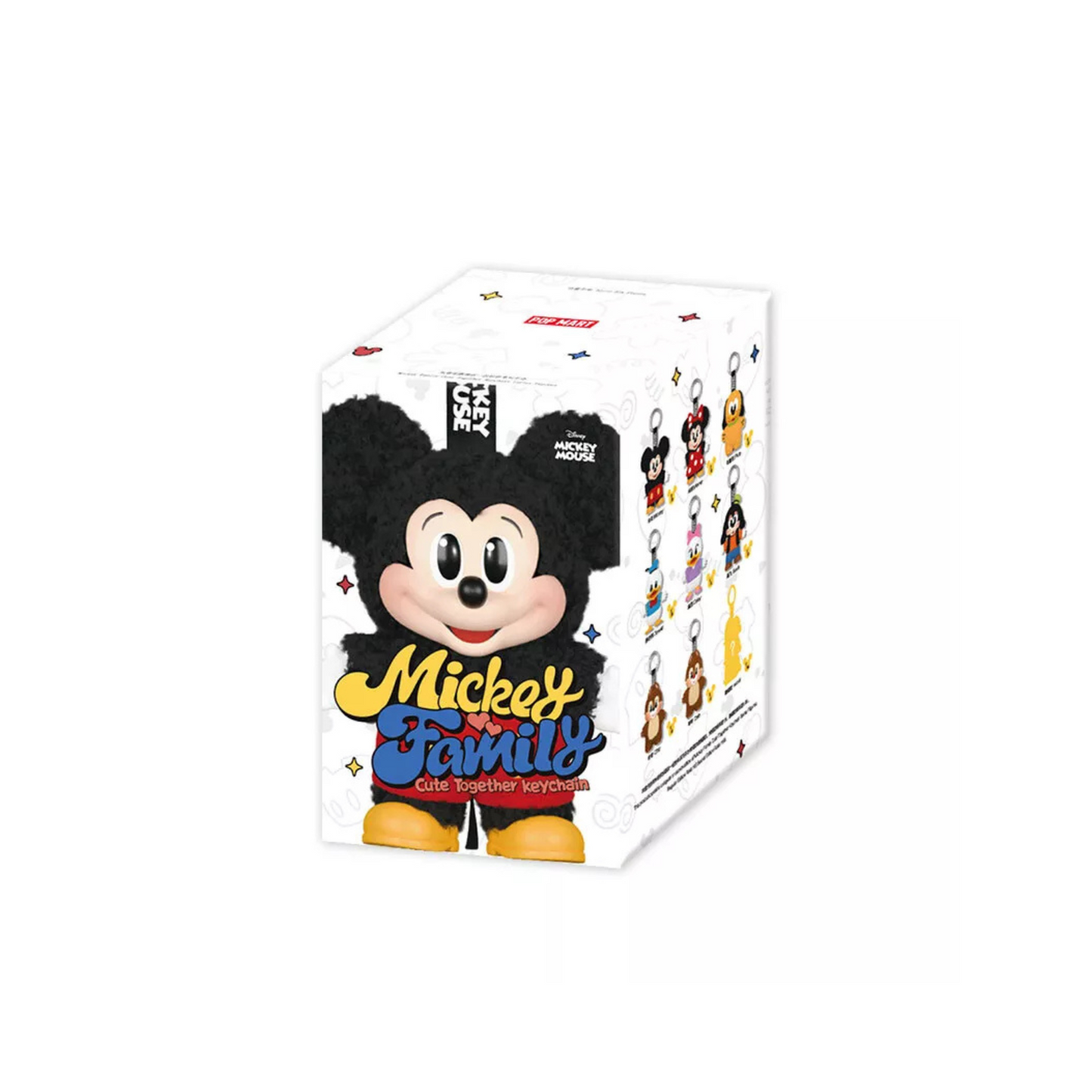 Pop Mart Disney Mickey Family Together Series Plush Keychain Sealed Case