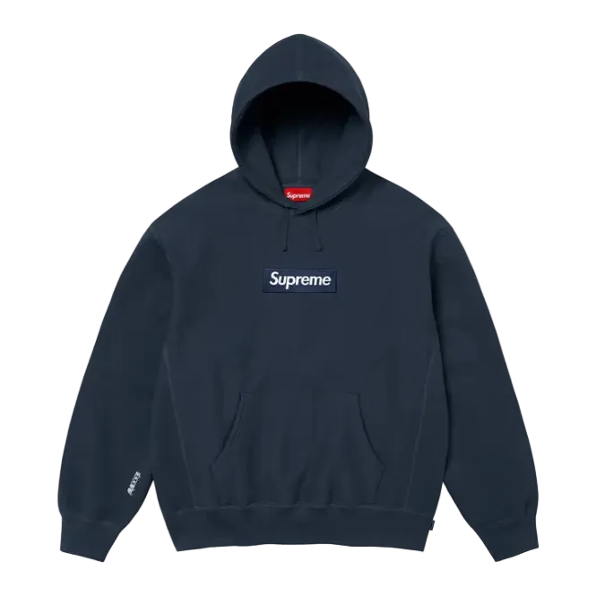 Supreme Box Logo Hooded Sweatshirt 'Navy'