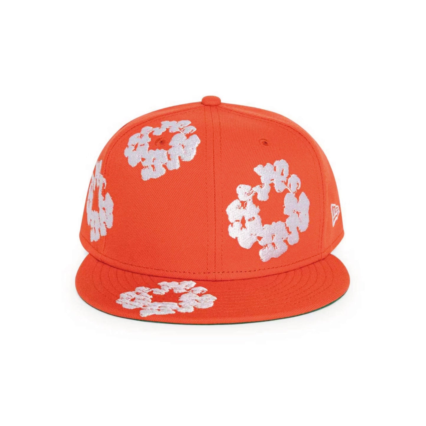 Denim Tears New Era Cotton Wreath 59/50 Cap 'Orange'