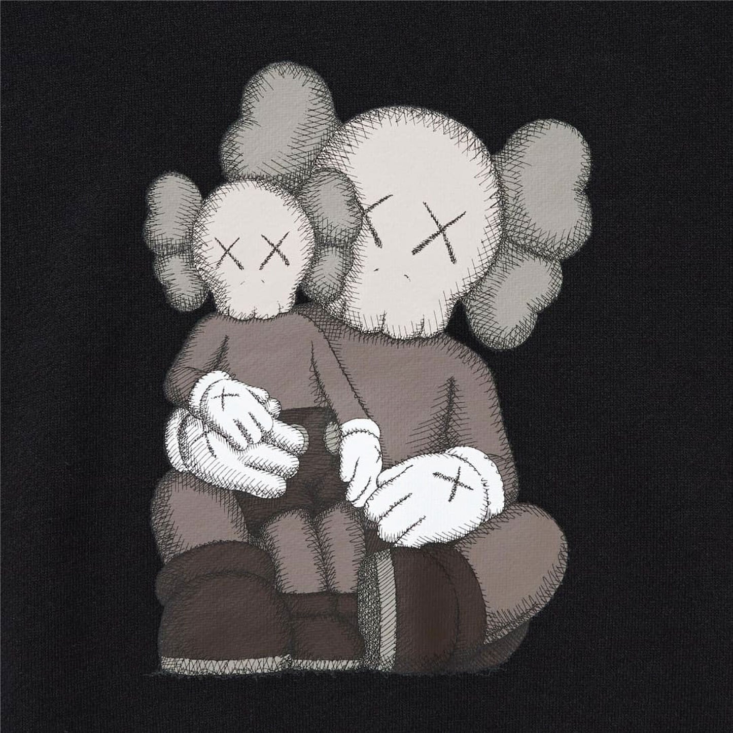 Kaws Uniqlo UT Graphic Sweatshirt (Kids) 'Black'