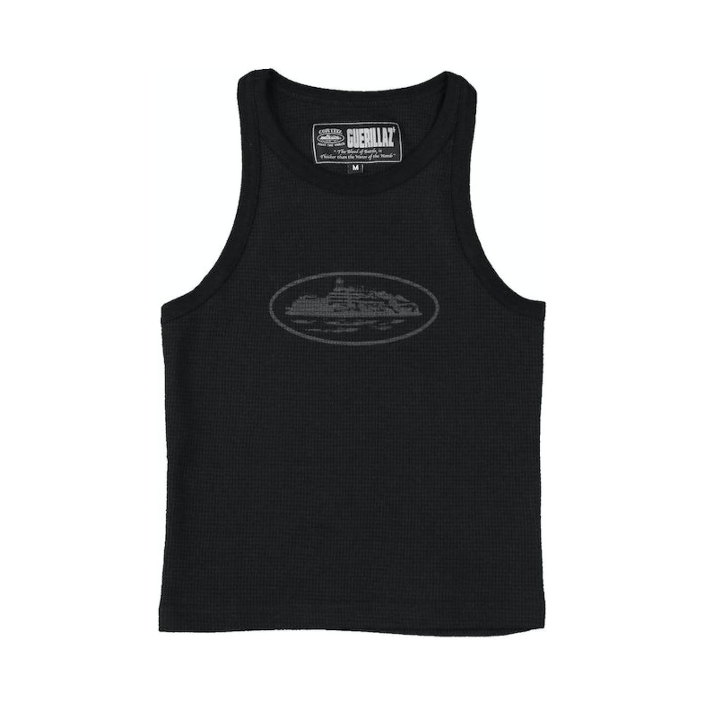 Corteiz Womens Guerillaz Tank Top 'Triple Black'