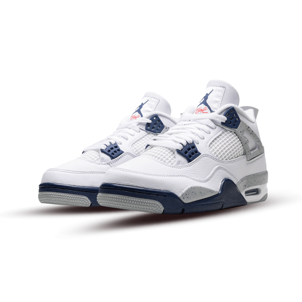 Air Jordan 4 Retro White Midnight Navy - 48h