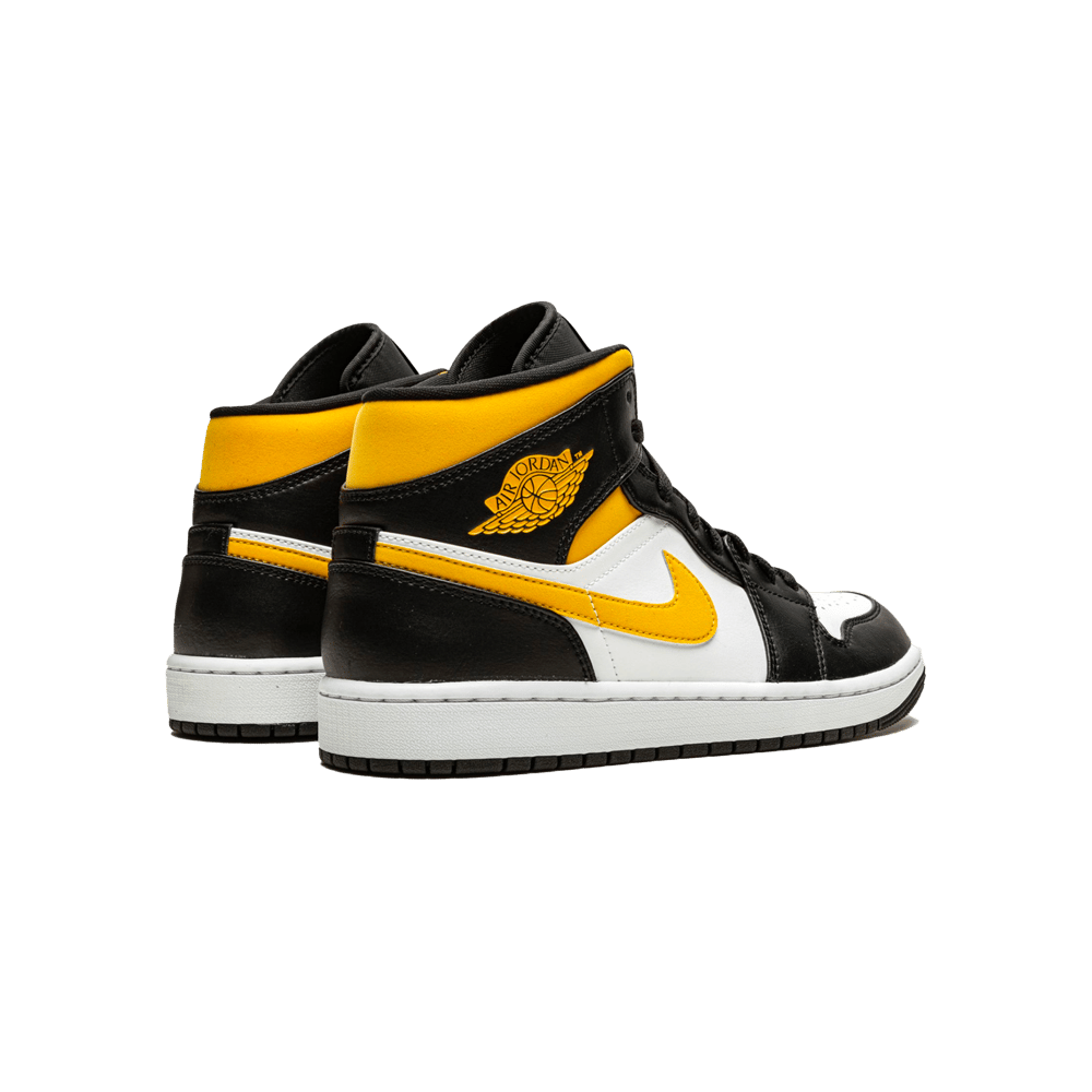 Air Jordan 1 Mid White Pollen Black