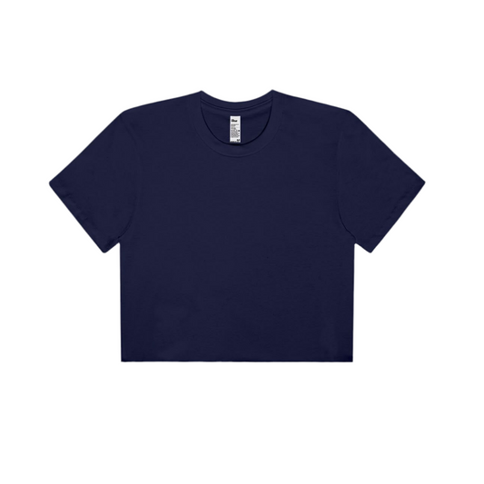 Alo Alosoft Crop Finesse Short Sleeve Navy