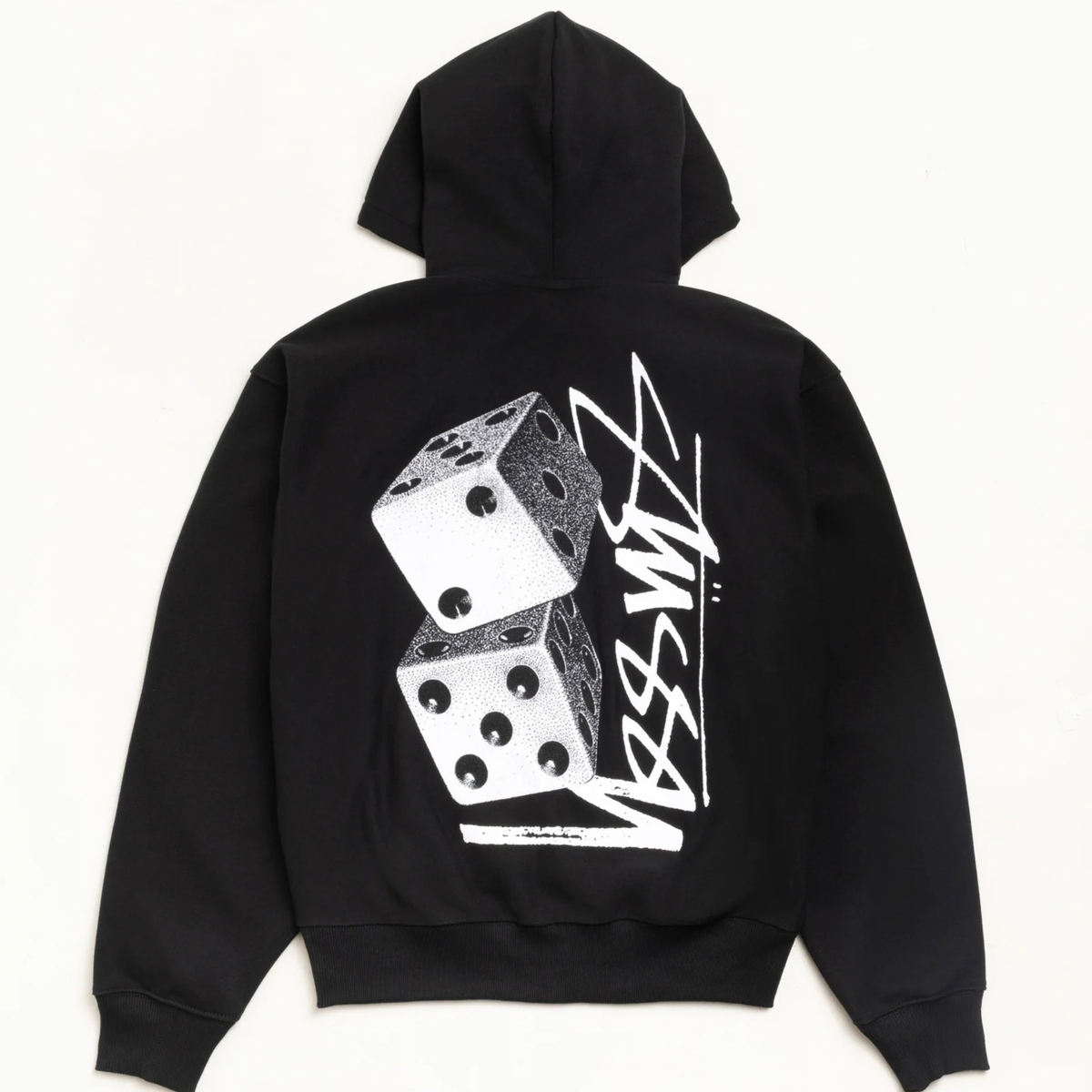 Stussy Black Tall Dice Zip Hood