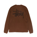 Stussy Brown Raglan Thermal Basic Stock