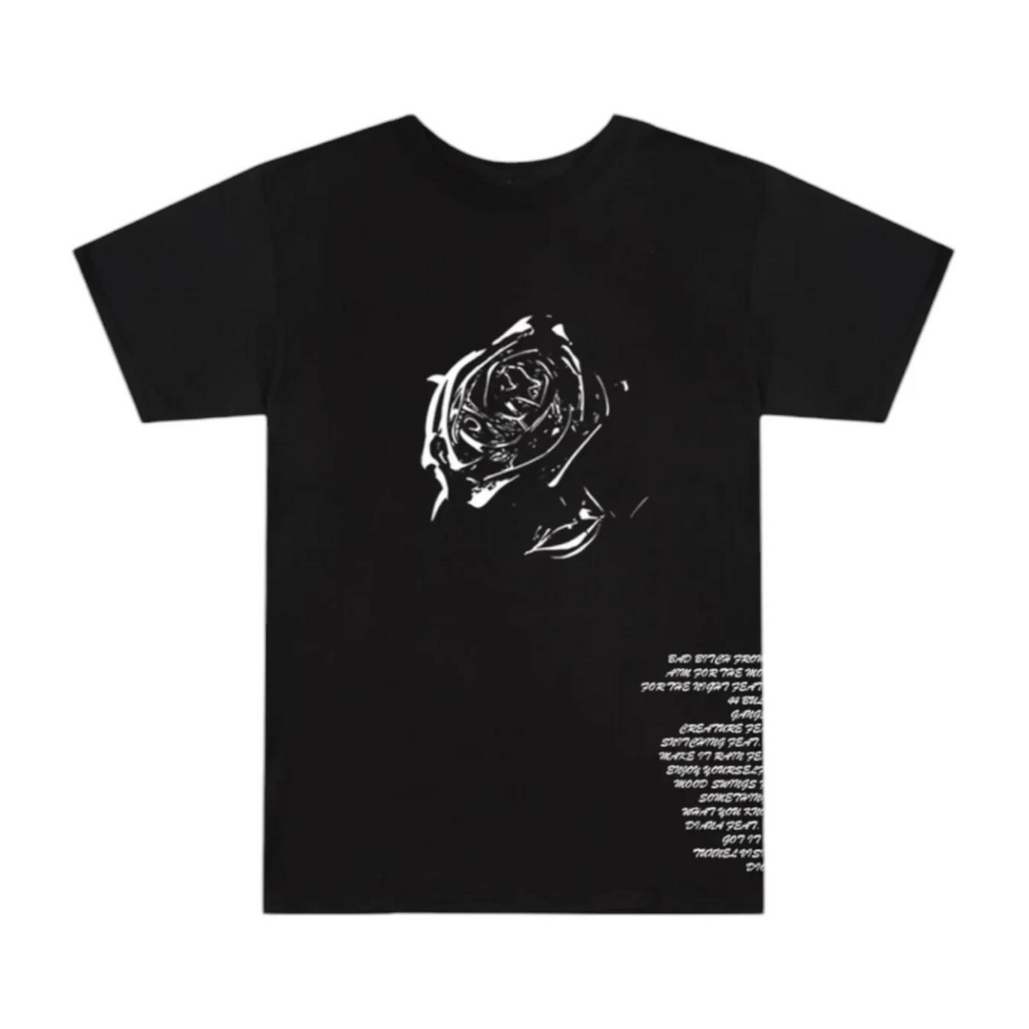 Pop Smoke x Vlone Tracklist T-Shirt 'Black'