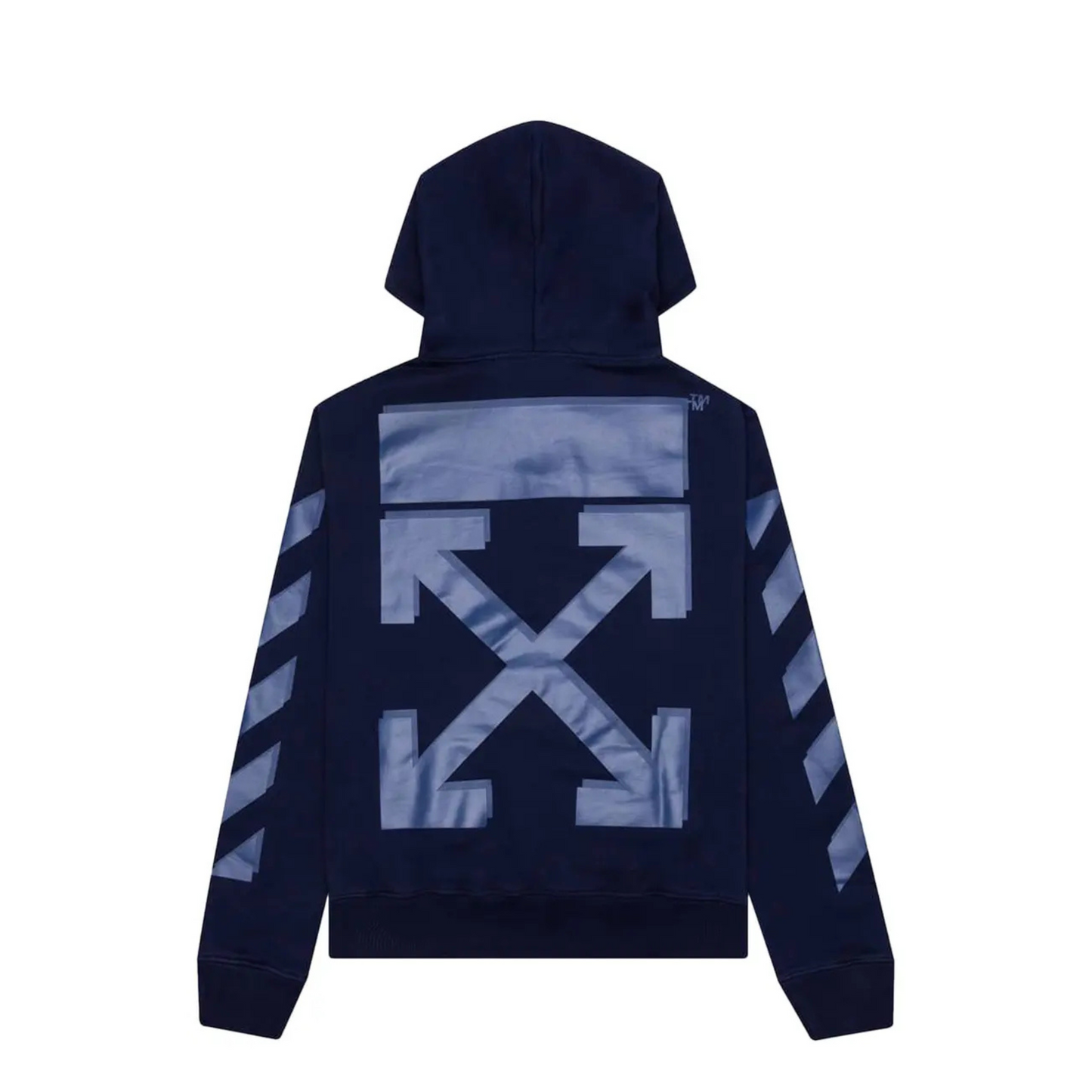 Off-White Rubber Arrow Slim Hoodie 'Blue'