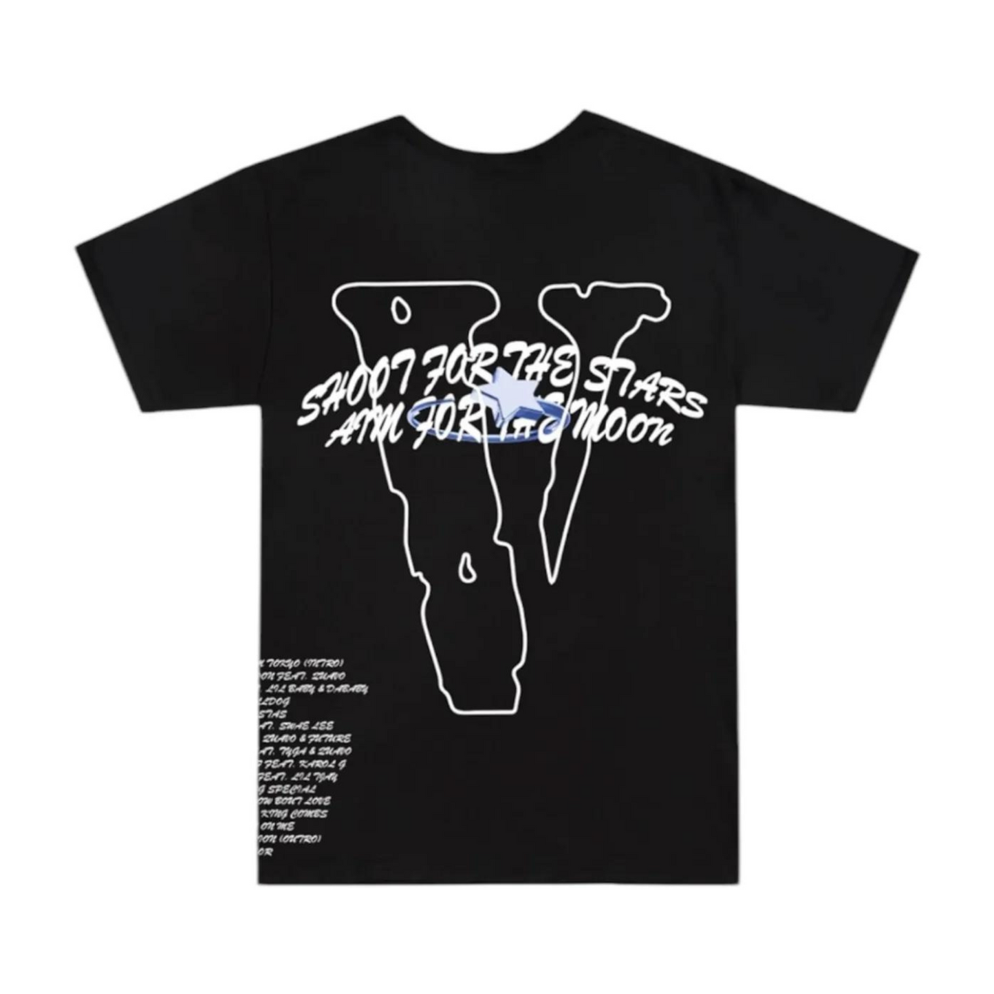 Pop Smoke x Vlone Tracklist T-Shirt 'Black'