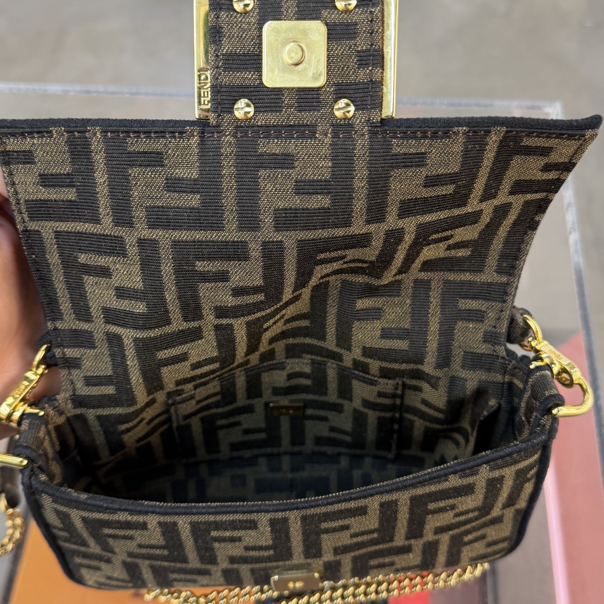 Fendi Baguette Leather Handbag