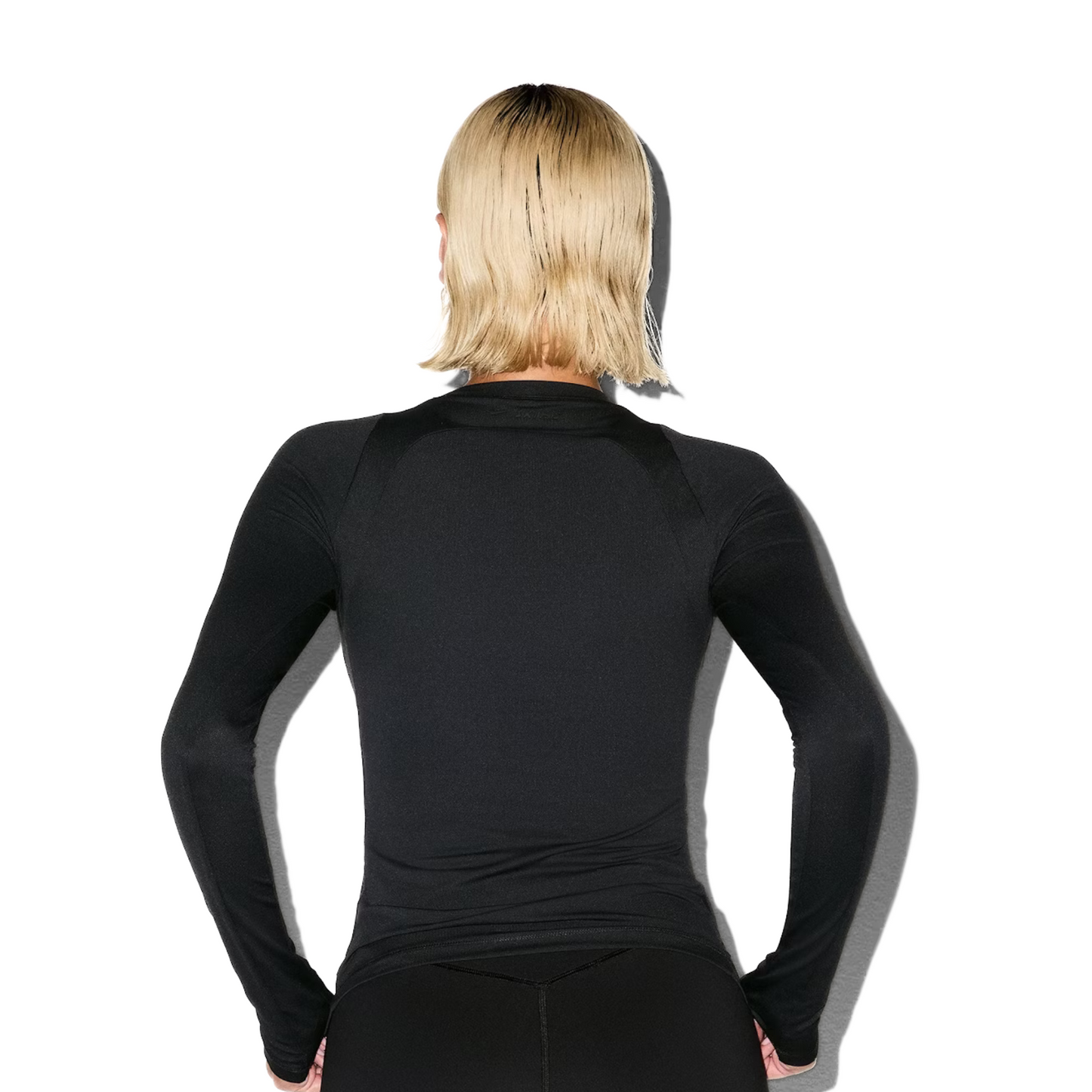 NikeSKIMS Long Sleeve Crew Neck Top - Obsidian