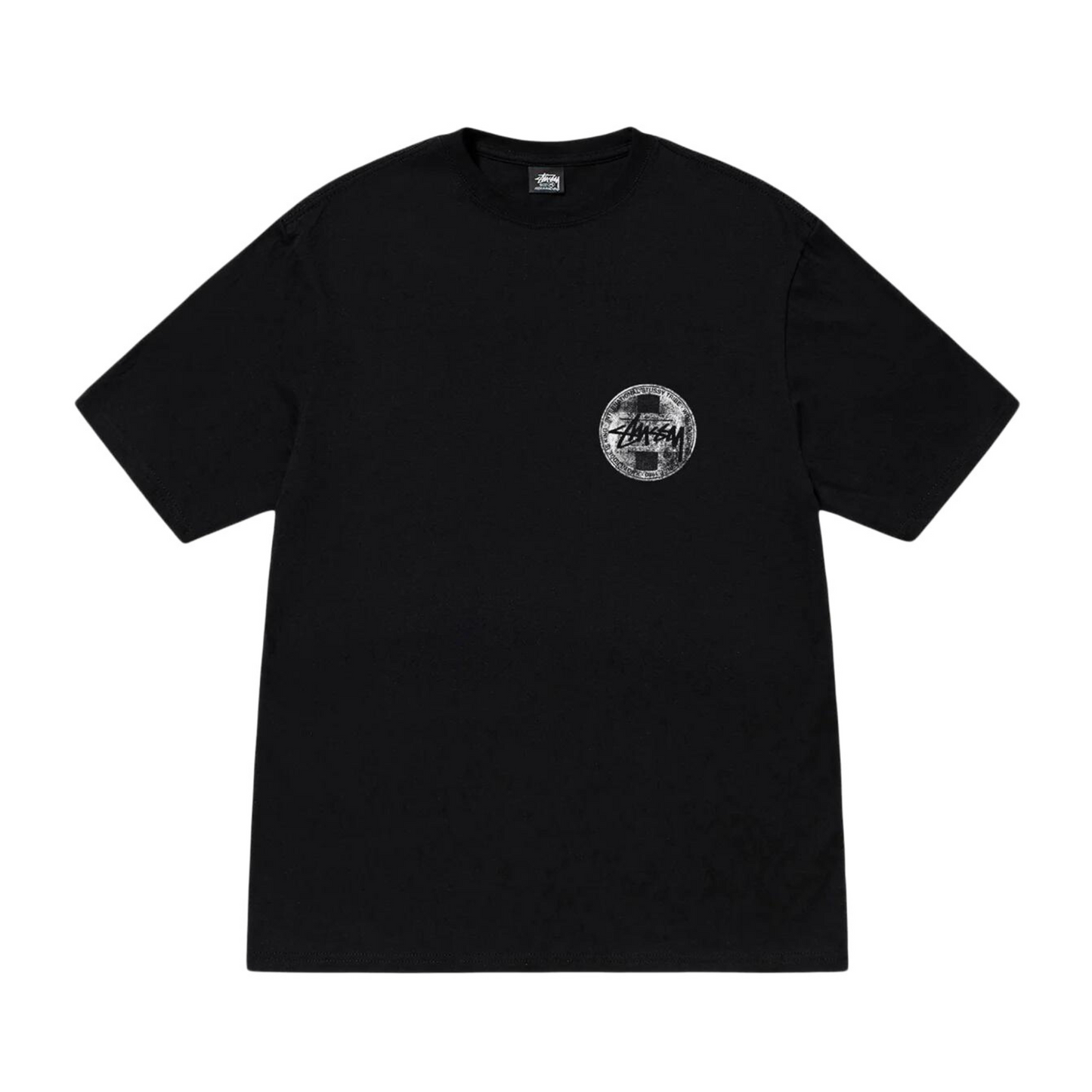 Stussy Dot Stamp Black Tee